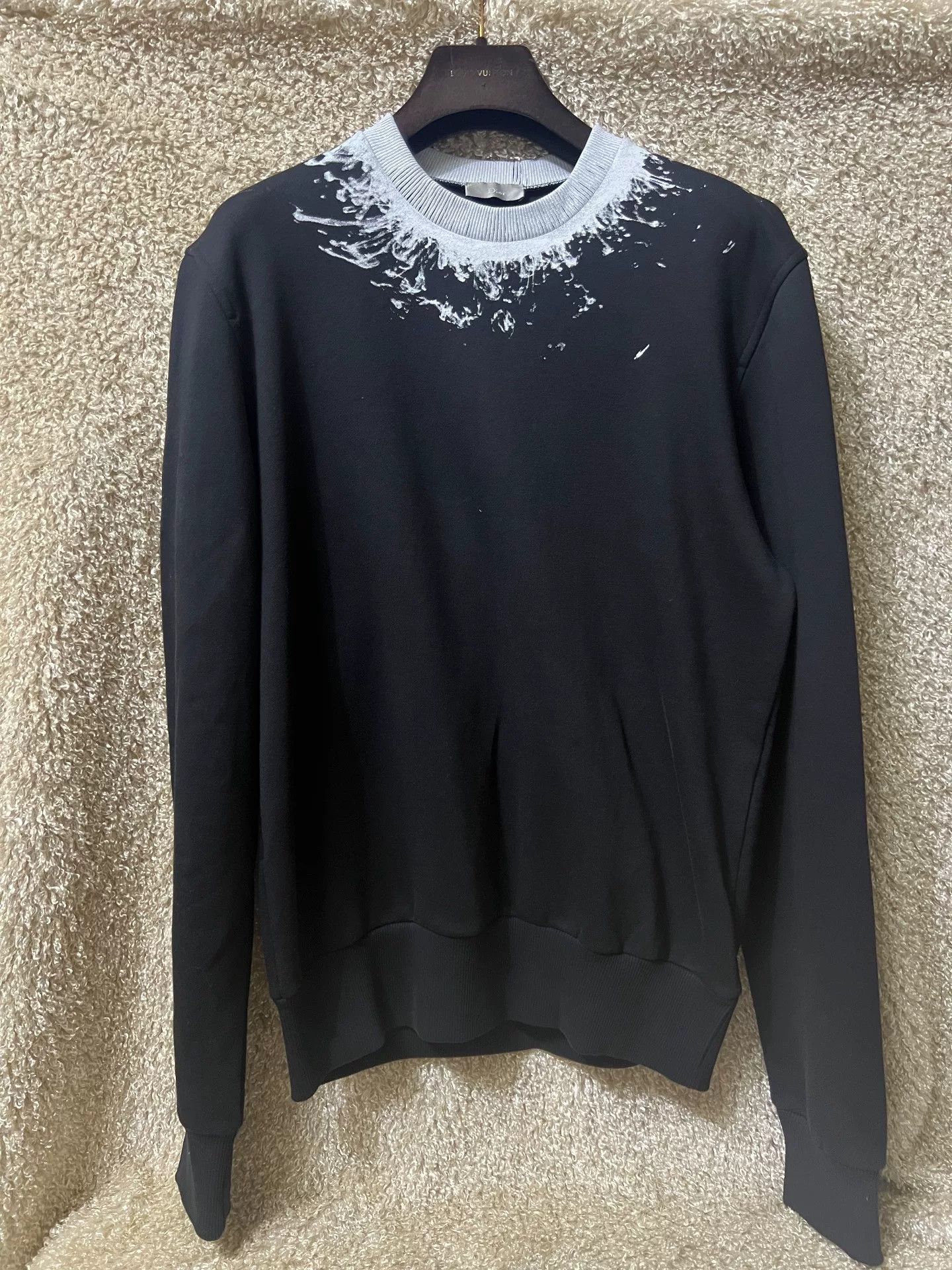 Dior Dior Homme Men's Splatter Crewneck Sweatshirt Size US S / EU 44-46 / 1 - 1 Thumbnail