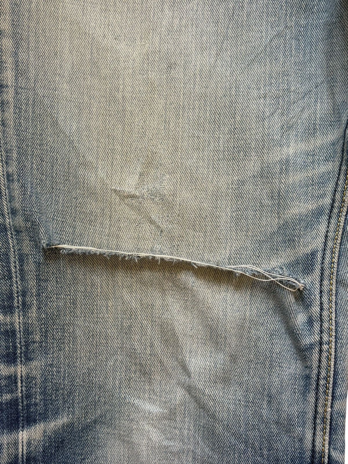 Lee Vintage 90s Lee Riders Faded Wash Distress Flare Jeans Size US 35 - 3 Thumbnail