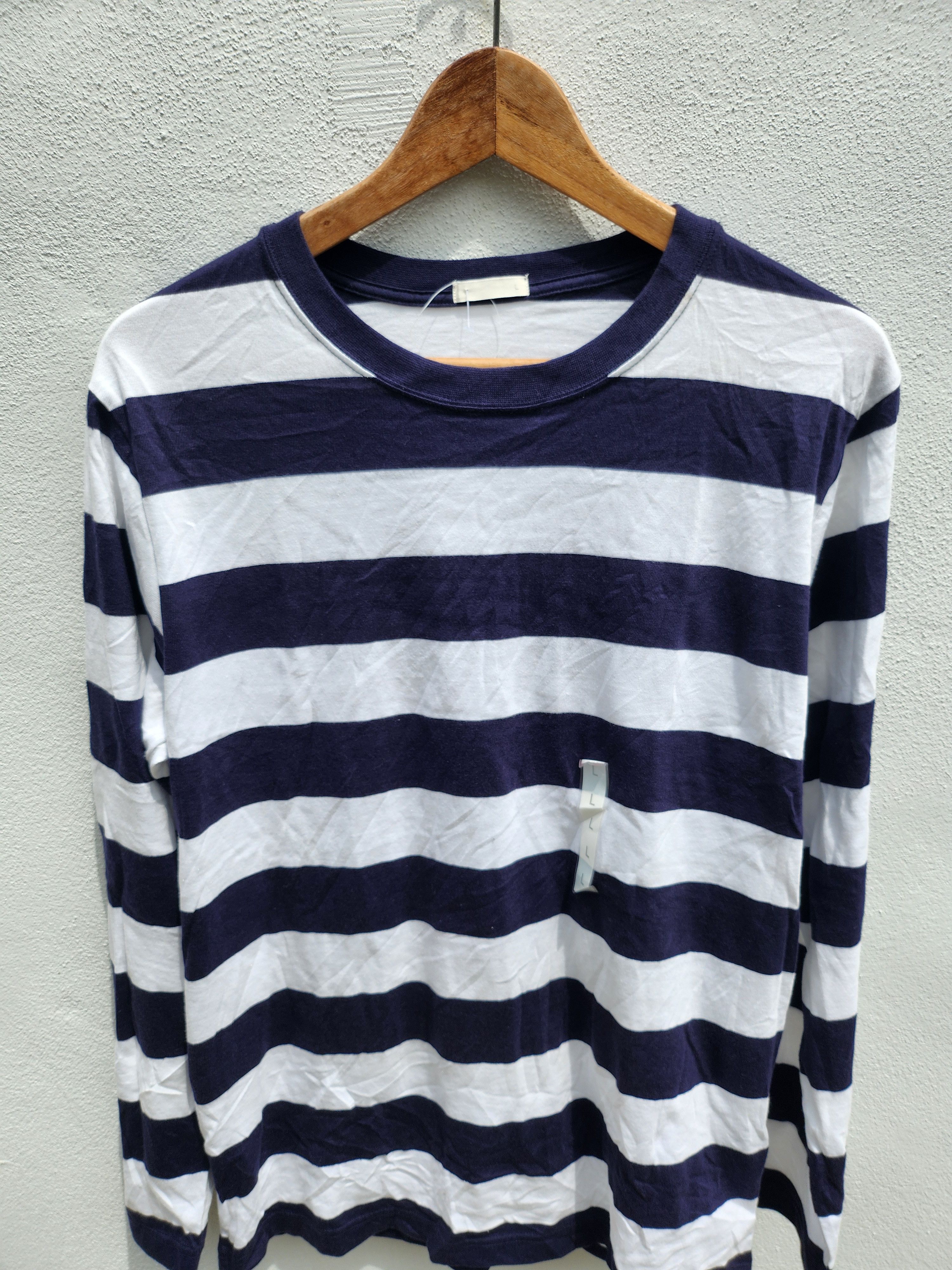 Japanese Brand 💥GU Striped Grunge Kurt Cobain Style Tee Size US L / EU 52-54 / 3 - 2 Thumbnail