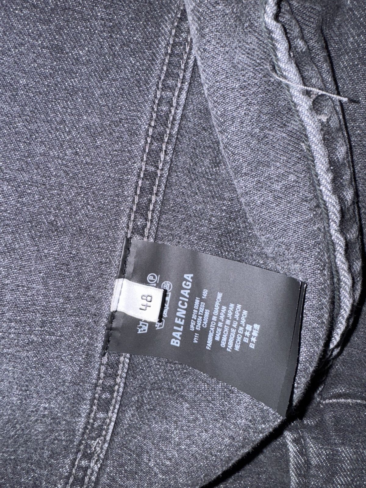 Balenciaga Black Balenciaga Denim with Red Logo Size US M / EU 48-50 / 2 - 4 Thumbnail