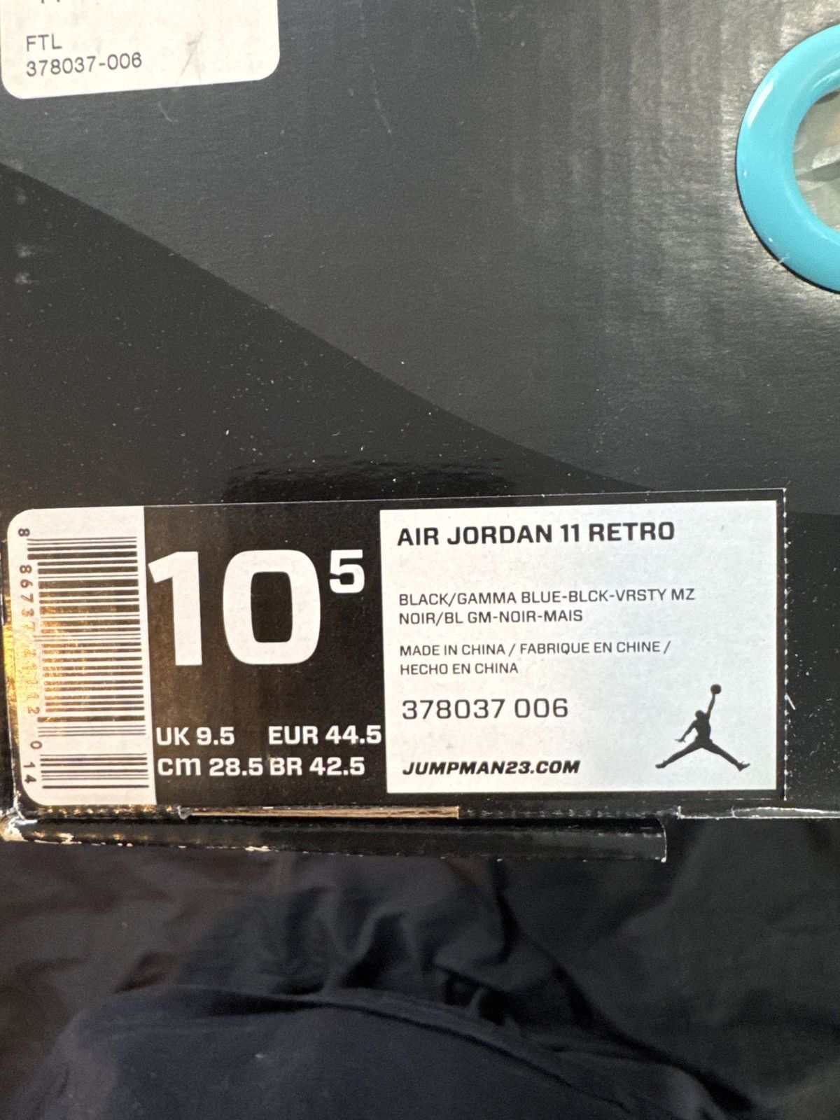 Jordan Brand Jordan 11 Retro Gamma Blue (2013) Size US 10.5 / EU 43-44 - 7 Thumbnail