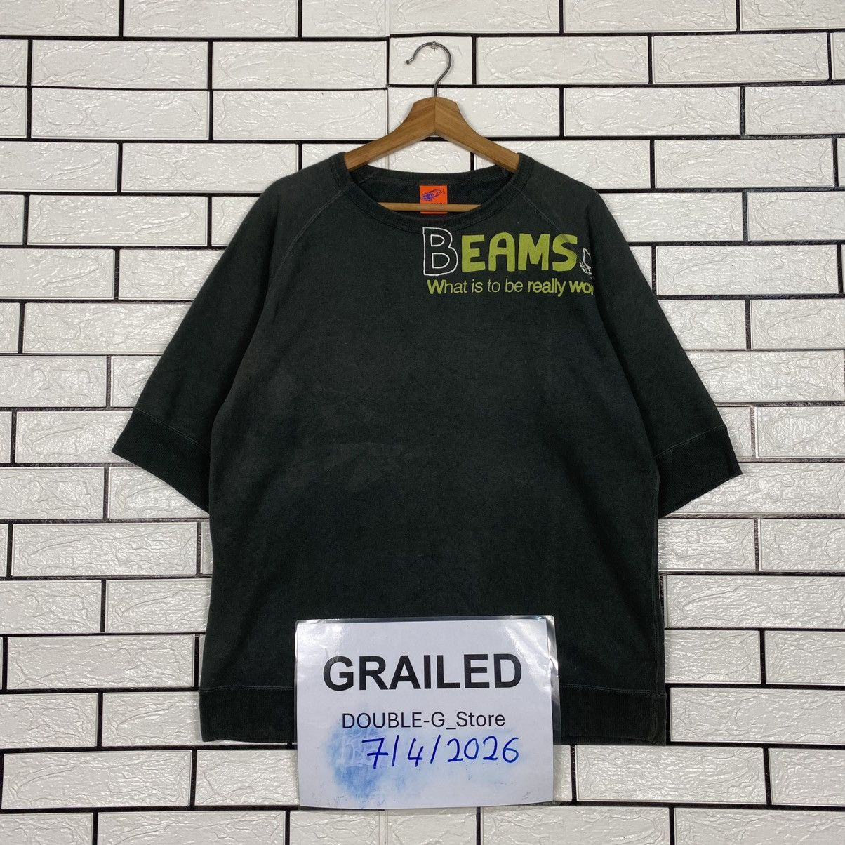 Japanese Brand 📌Short Sleeve T-Shirt Beams Big Logo Back Hit Size US L / EU 52-54 / 3 - 1 Thumbnail