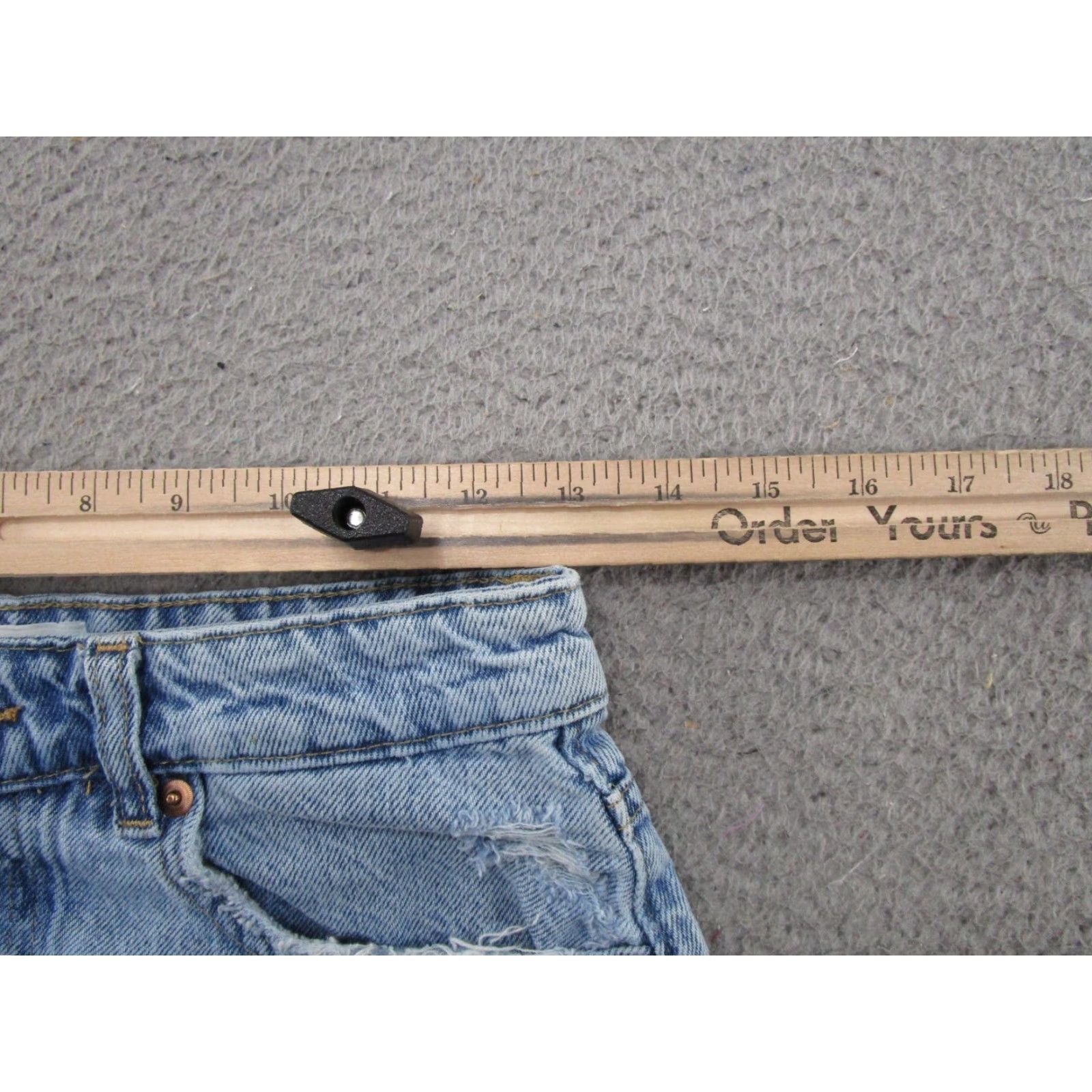 H&M H&M Womens Jeans Distressed Blue Denim Button Fly High Rise Mom Size 4 Size 27" / US 4 / IT 40 - 5 Thumbnail