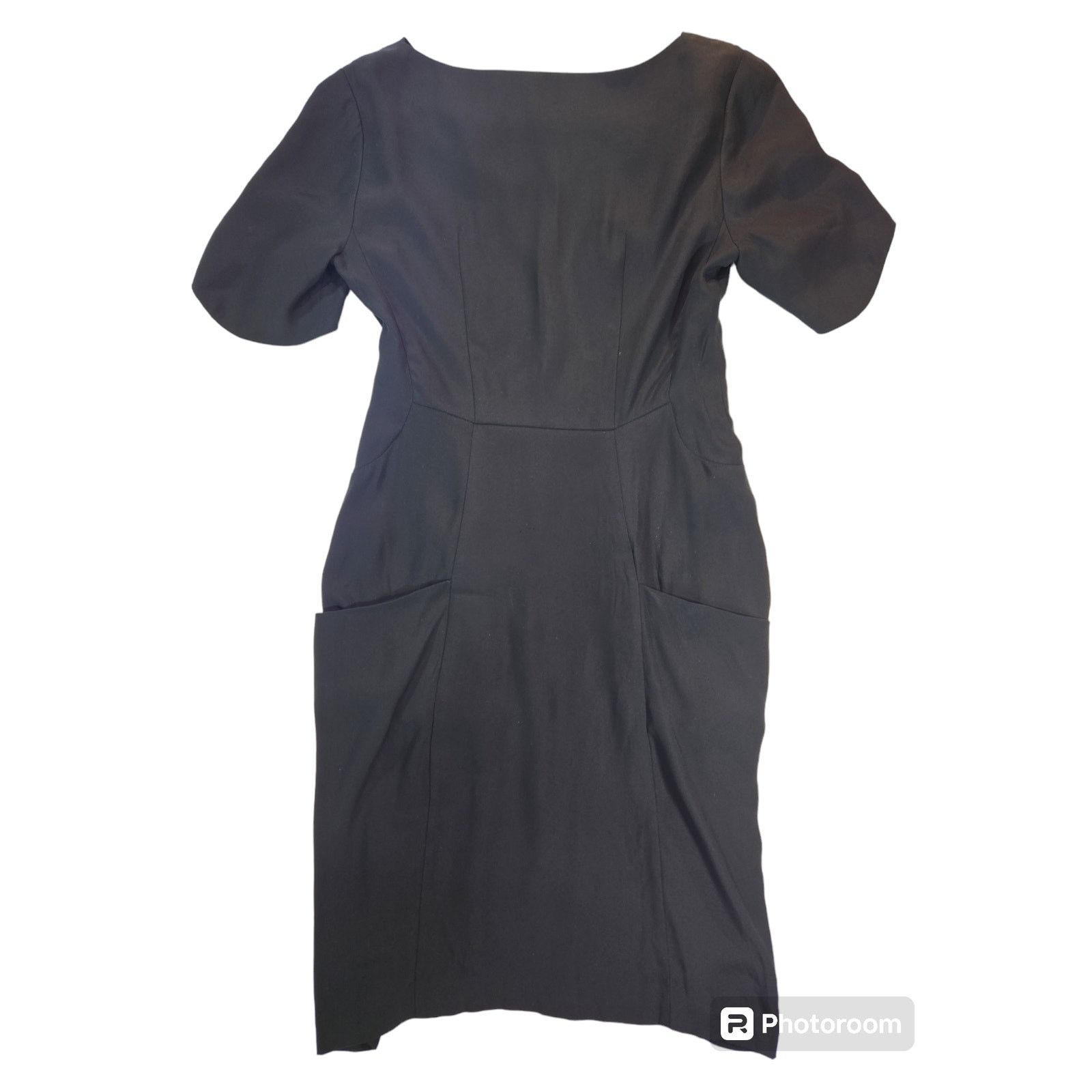 Shipley & Halmos Shipley & Halmos | Black, 100% Silk, Cowl Neck Dress | 6 Size M / US 6-8 / IT 42-44 - 9 Thumbnail