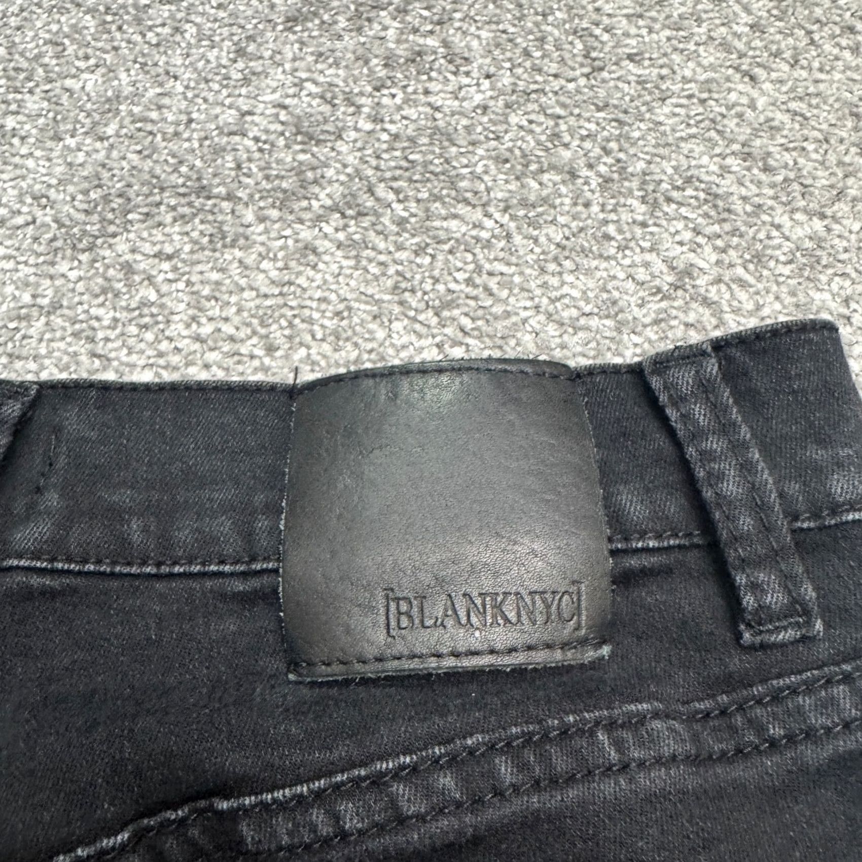 Vintage BLANKNYC Jeans Mens 32 Black Stretch Slim Fit Straight Leg Denim Horatio Casual Size US 32 / EU 48 - 6 Thumbnail