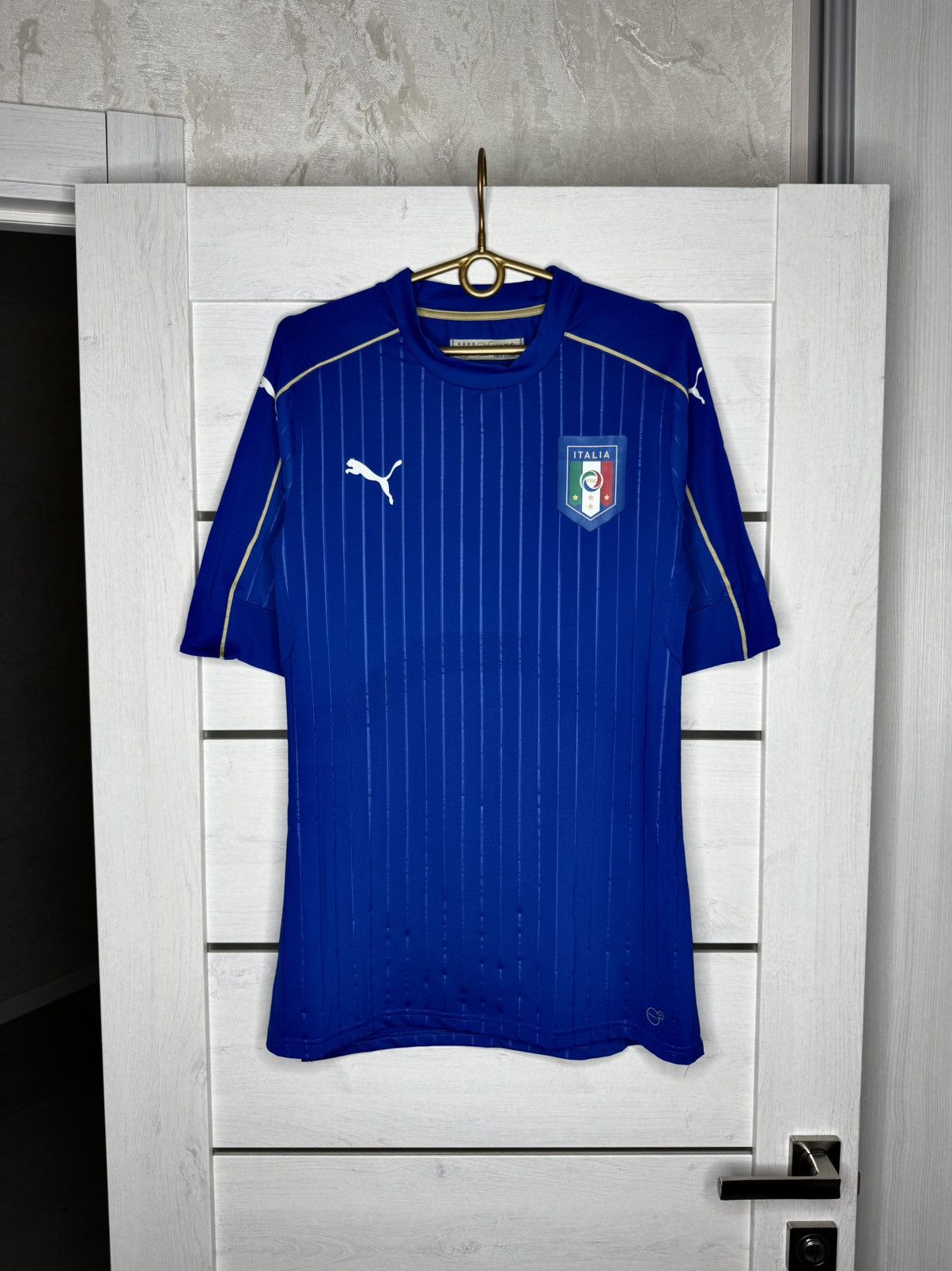 Puma Puma Italy 2014 World Cup Player Issue Home Football Shirt Size US XL / EU 56 / 4 - 1 Thumbnail