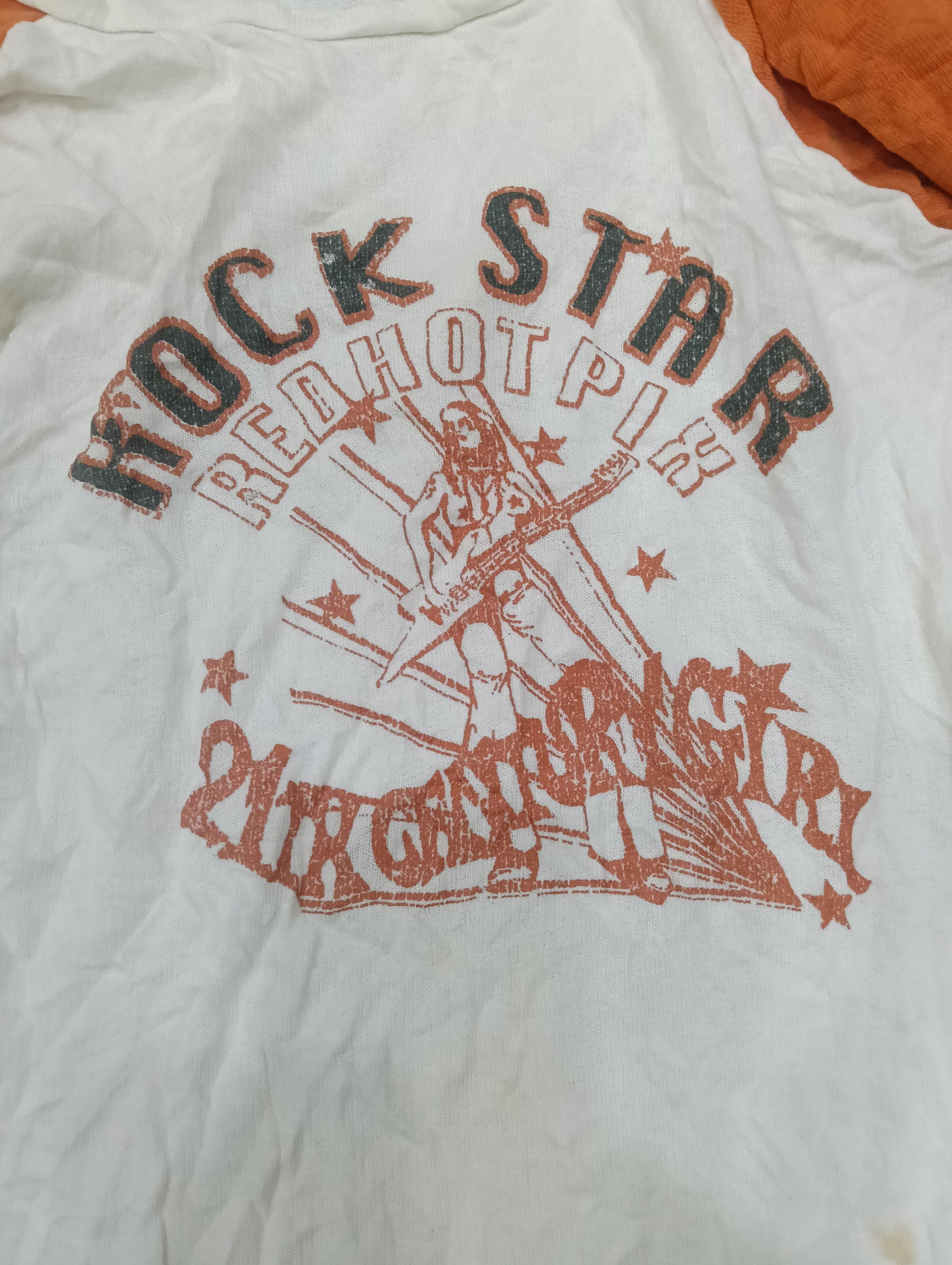 Hysteric Glamour Sick Thrashed Red Hot Pix Raglan Shirt Size S / US 4 / IT 40 - 1 Thumbnail