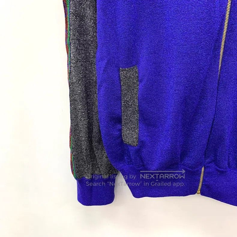 Gucci Gucci Dark blue glitter wool stand-up collar zipper long-s Size US XS / EU 42 / 0 - 4 Thumbnail