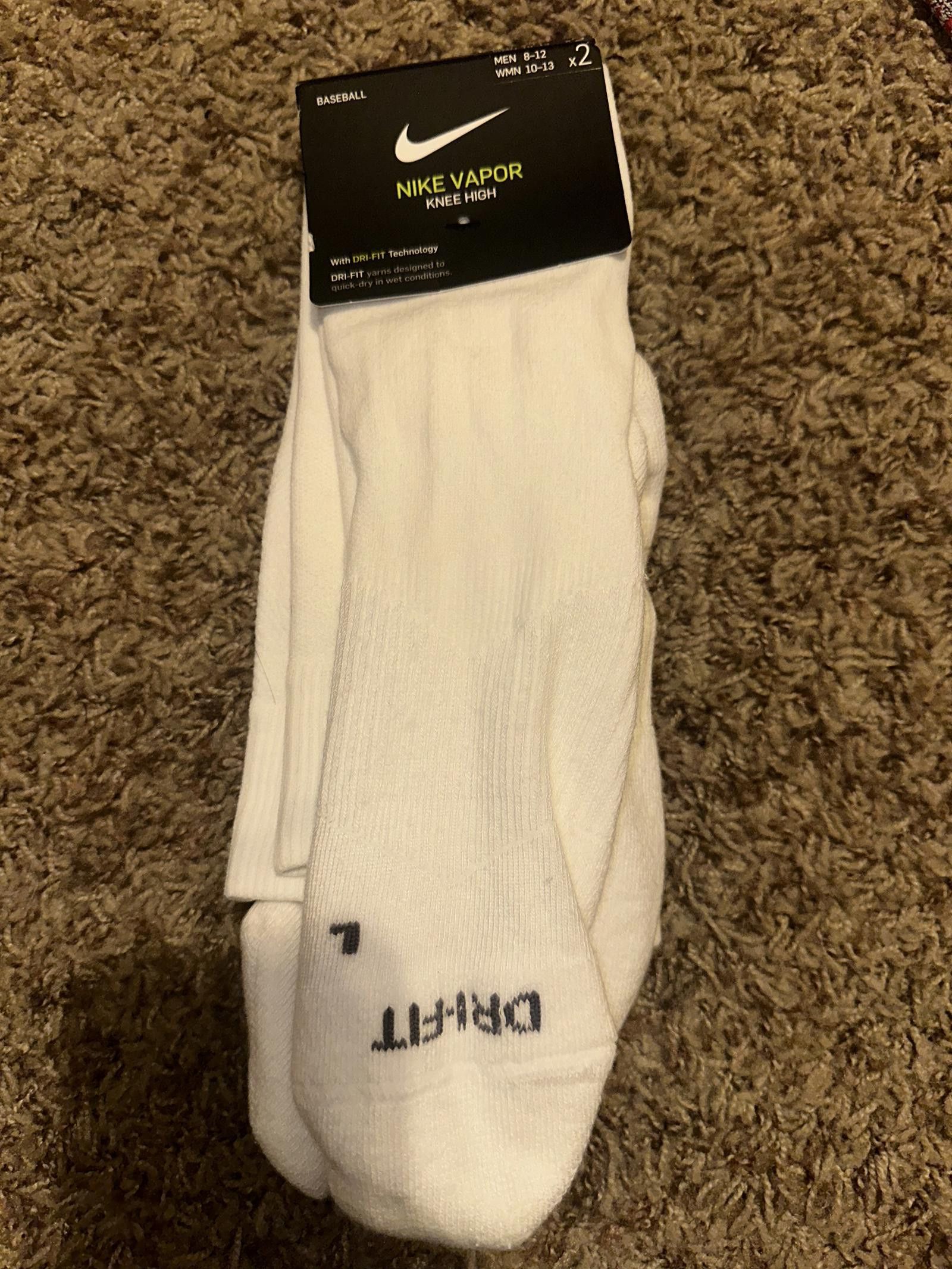 Nike Nike Vapor Knee-High Baseball Training Socks 2 Pack SX4810 Size ONE SIZE - 1 Thumbnail