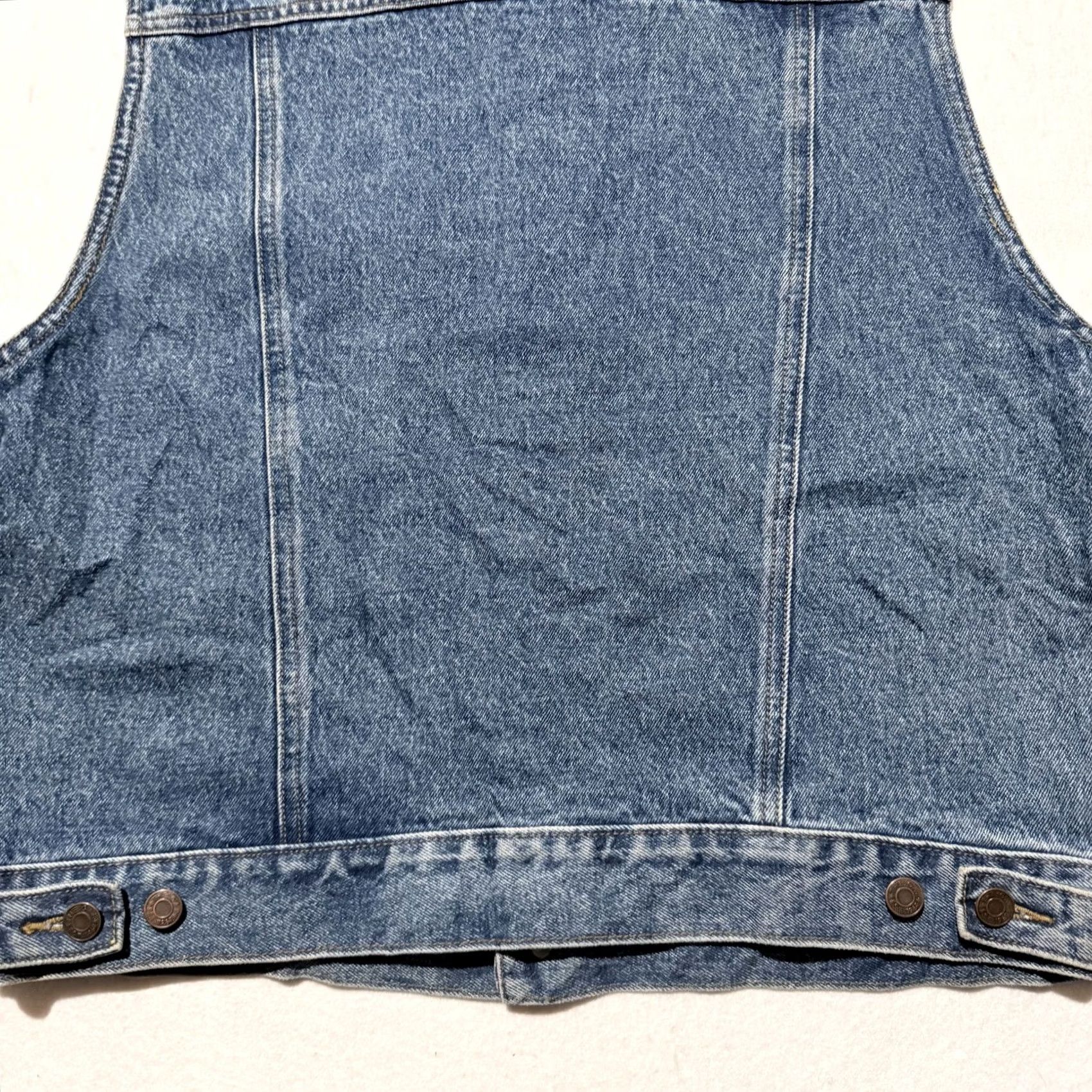 Gap VINTAGE Gap Denim Trucker Vest Mens Blue - 90s Biker Medium Shirt/Vest Size US M / EU 48-50 / 2 - 6 Thumbnail