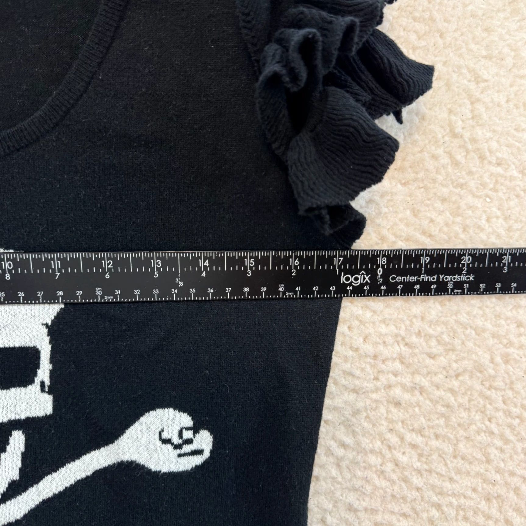 Vintage VINTAGE Y2K Top Shirt Black Skull Goth Punk Emo M Size M / US 6-8 / IT 42-44 - 6 Thumbnail