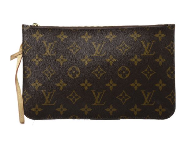 Louis Vuitton Louis Vuitton Neverfull MM Monogram Canvas Brown Pochette Size ONE SIZE - 1 Thumbnail