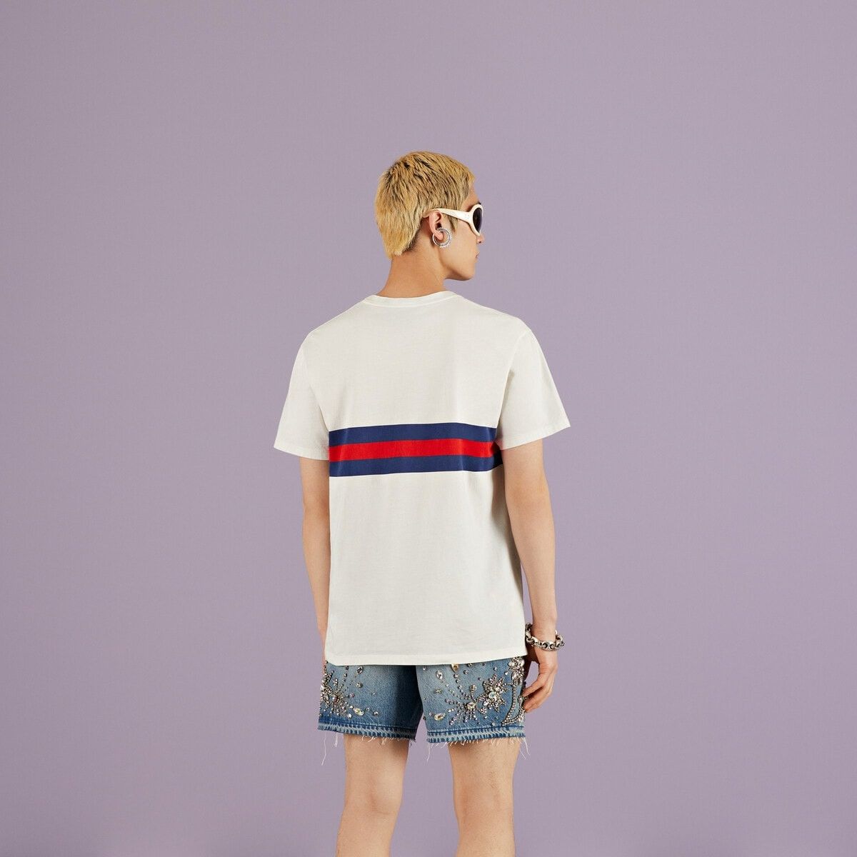 Gucci o1mt1gz0725 Interlocking G Cotton T-Shirt in White Size US XS / EU 42 / 0 - 6 Thumbnail