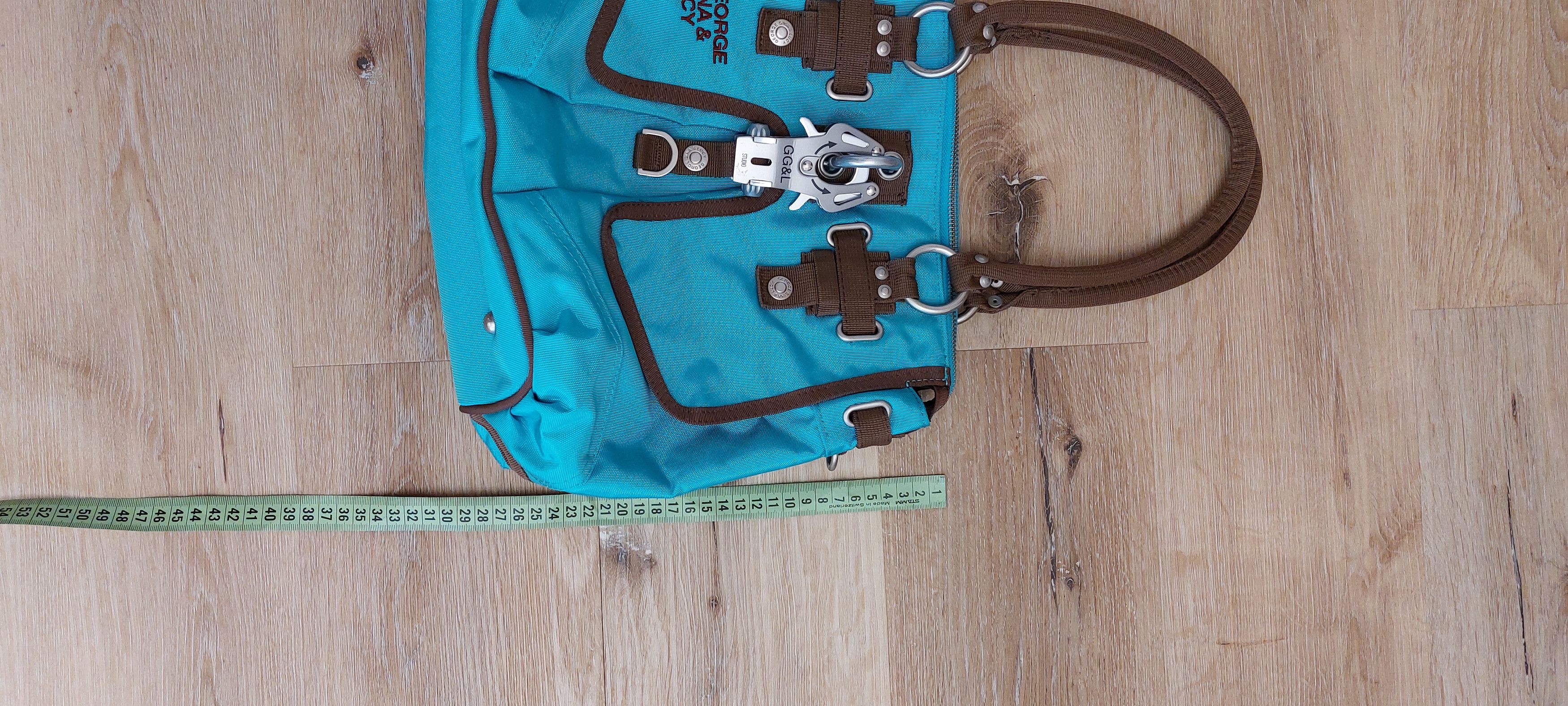 George Gina & Lucy George Gina & Lucy Y2K Turquoise Khaki Shoulder Bag Size ONE SIZE - 3 Thumbnail