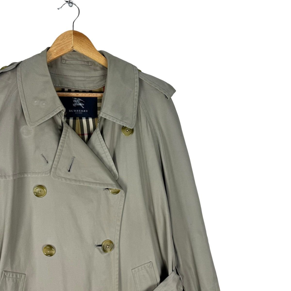 Burberry 🔥BURBERRY LONDON NOVA CHECK TRENCH COAT JACKET Size US L / EU 52-54 / 3 - 4 Thumbnail