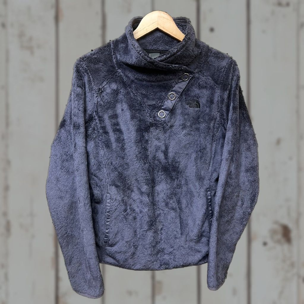 The North Face VINTAGE The North Face Woman’s M Pullover 1/4 Gray Snap Outdoor Fleece Jacket Size M / US 6-8 / IT 42-44 - 1 Thumbnail