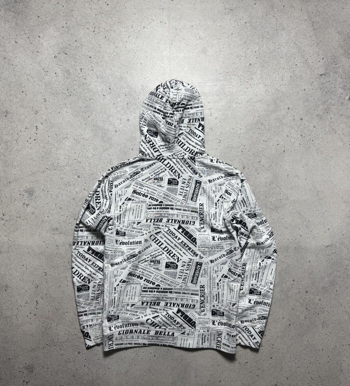 Sandro Sandro Paris Newspaper Monogram Hoodie Size US S / EU 44-46 / 1 - 8 Thumbnail