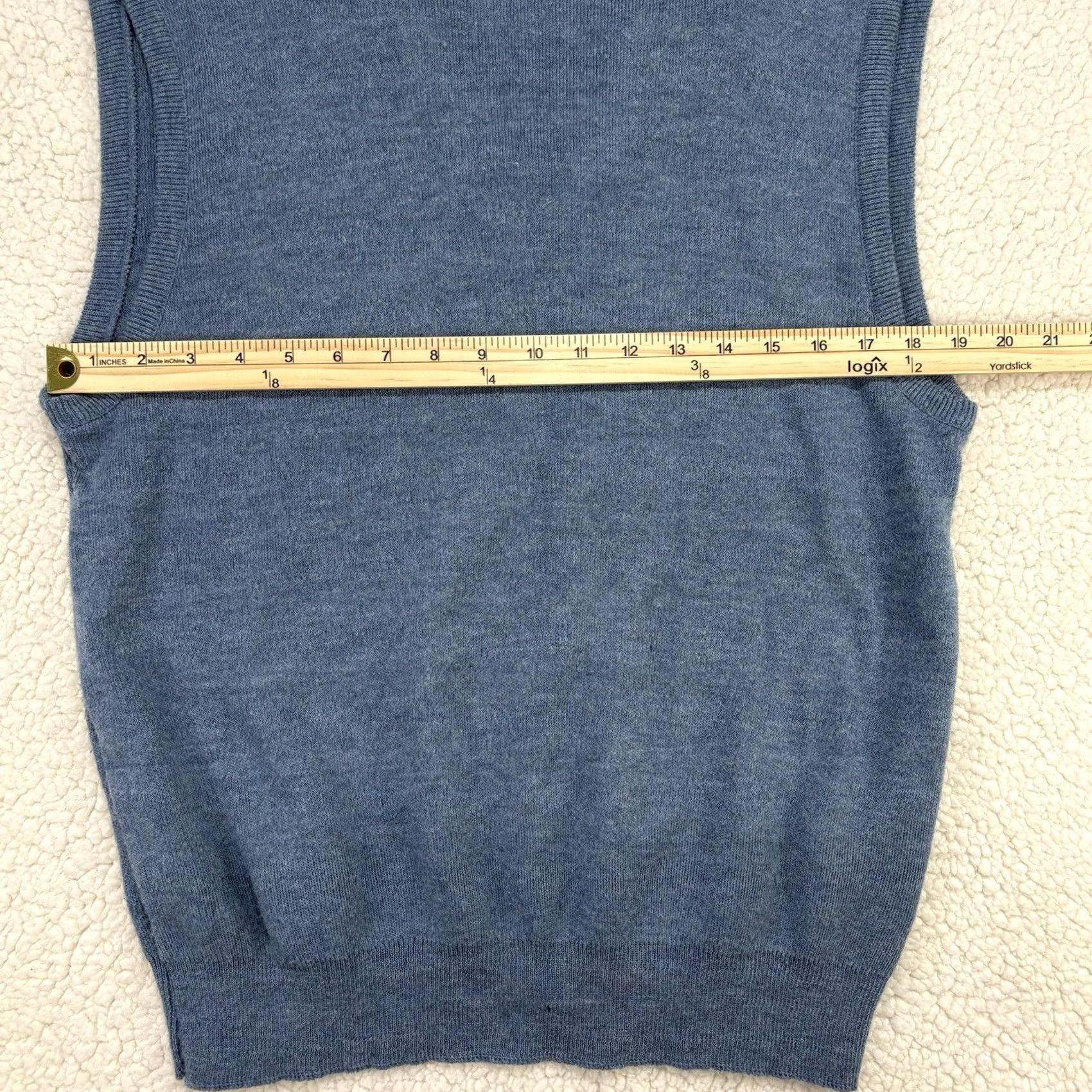 Vintage VINTAGE Puritan XL Blue Knit Sweater Vest Mens 80s 90s USA V-Neck Sleeveless Size US XL / EU 56 / 4 - 5 Thumbnail