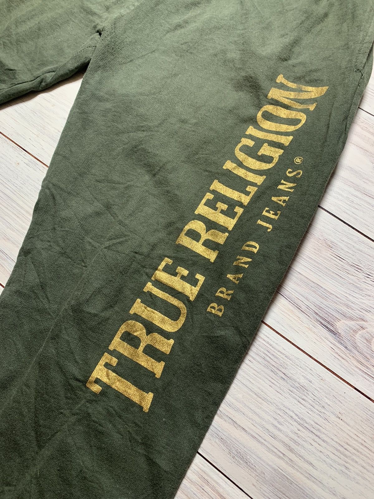 Japanese Brand × True Religion Rare True Religion big logo sweatpants japanese Size US 33 - 3 Thumbnail