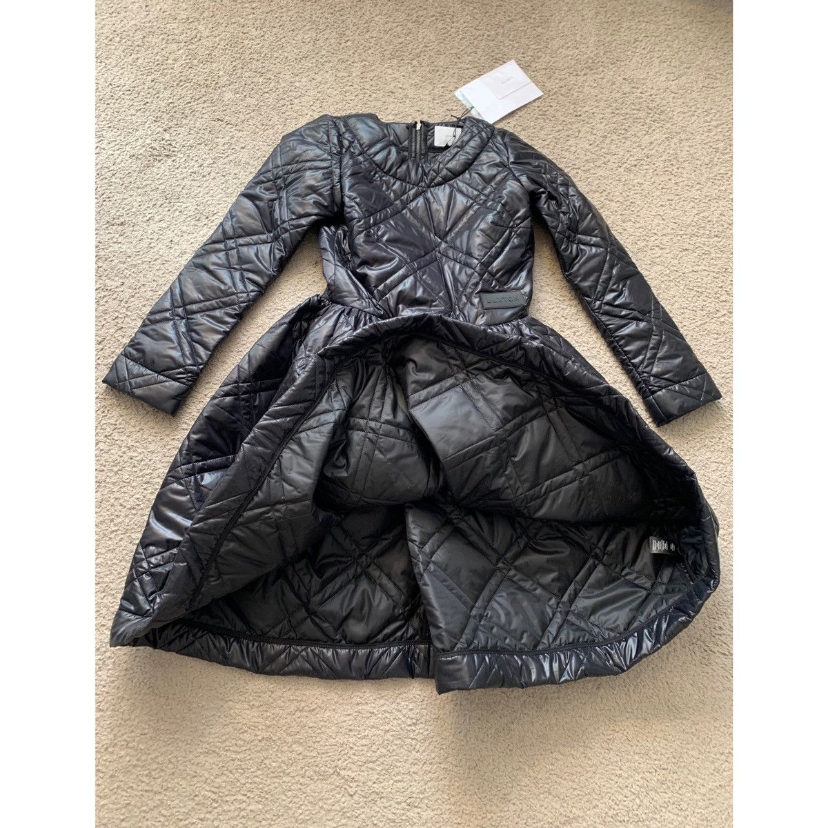 Other LUXTON BLACK QUILTED PUFFER MID DRESS Size M / US 6-8 / IT 42-44 - 14 Thumbnail