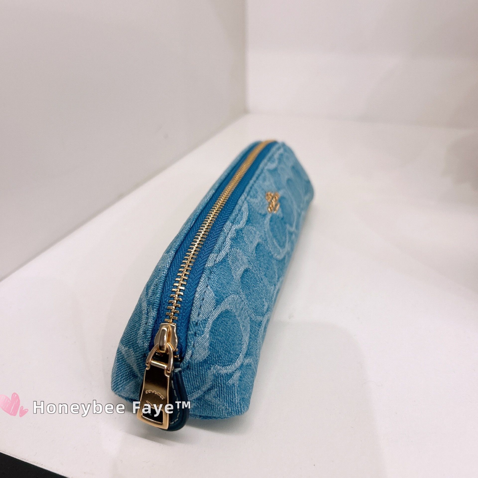 Coach Pencil Case In Signature Denim CDC10 Size ONE SIZE - 3 Thumbnail