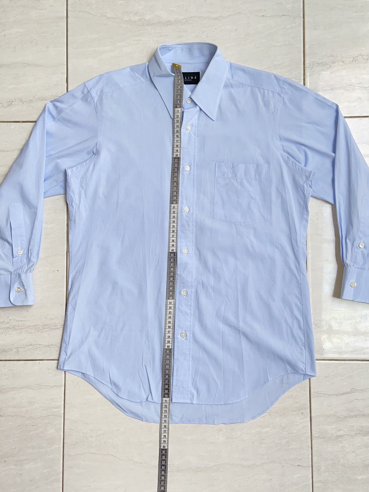 Celine CELINE HOMME Blue Shirt Size US S / EU 44-46 / 1 - 2 Thumbnail