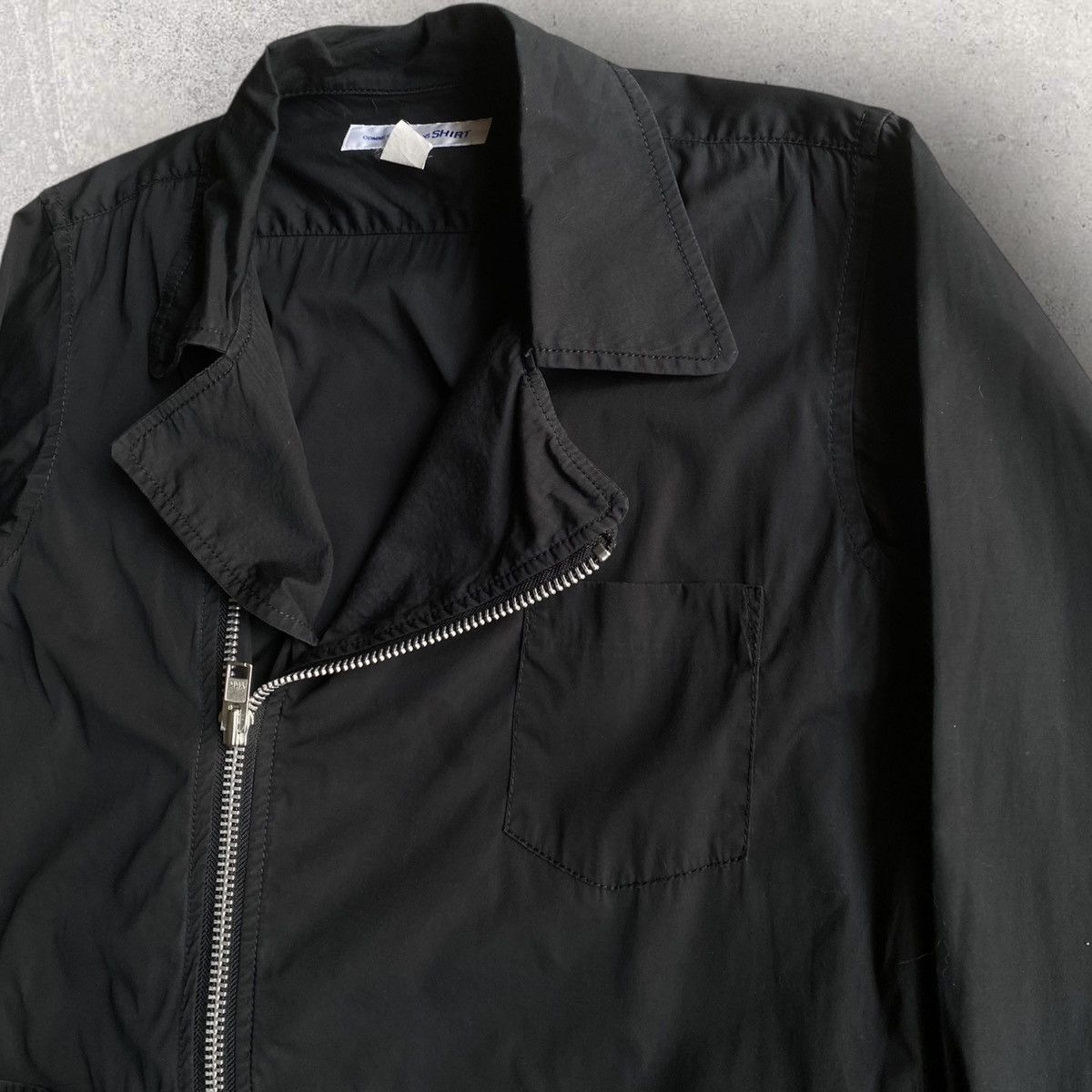 Comme des Garcons Long Biker Jacket With Back Cut Out Size US S / EU 44-46 / 1 - 3 Thumbnail