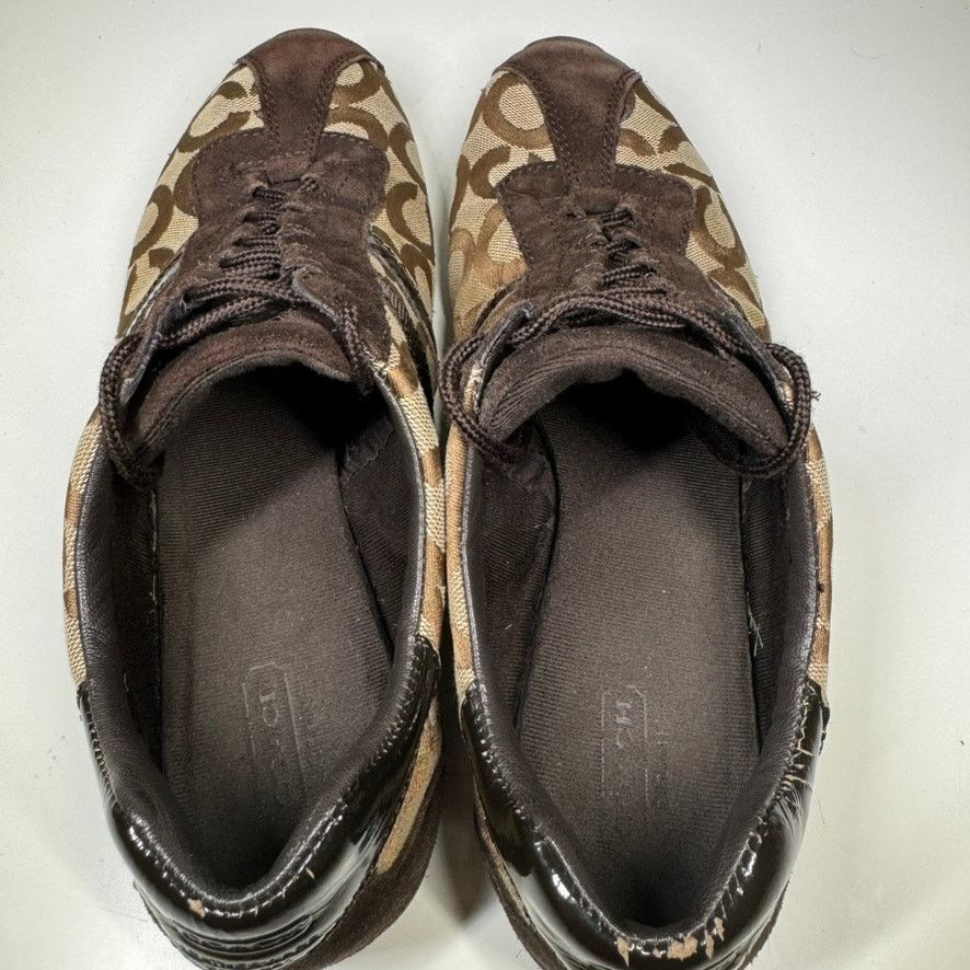 Coach Coach Kathleen Sneakers 10M Signature Logo Canvas Suede Size US 10 / IT 40 - 5 Thumbnail
