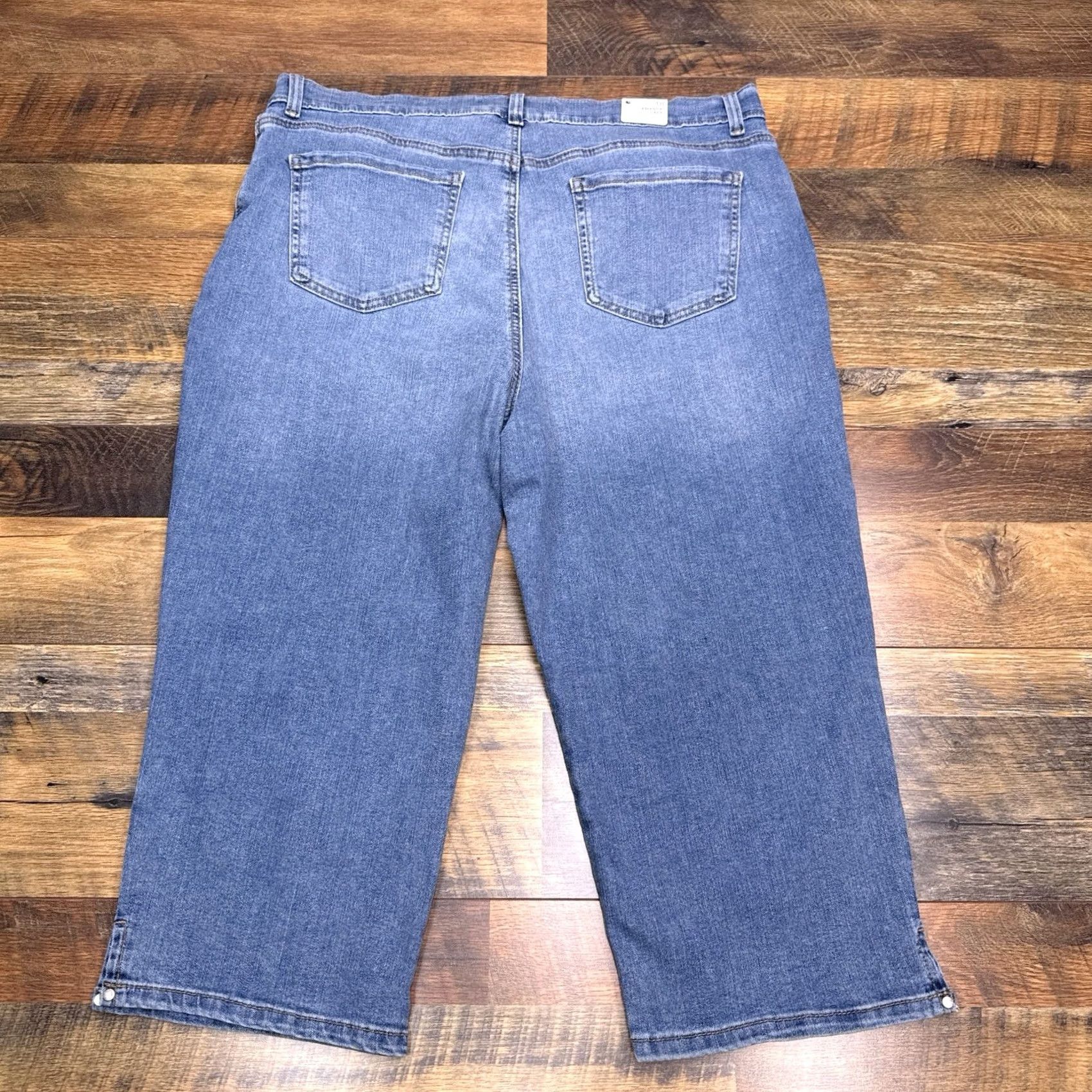Gloria Vanderbilt Gloria Vanderbilt Amanda Capri Jeans 18 Regular High Rise Blue Denim Stretch 5-Pocket Womens Jeans Pants Capris Alex Amanda Model Vintage No Size 40" / US 18 - 2 Thumbnail