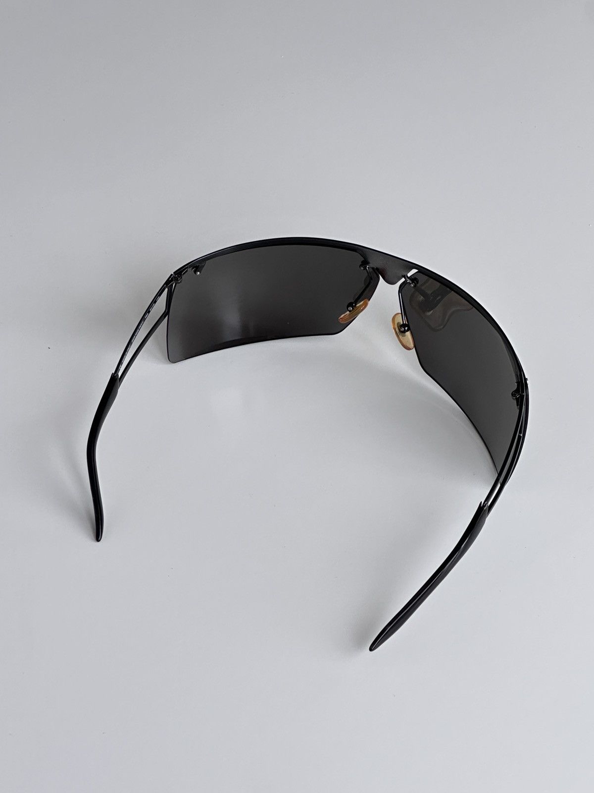Dior DIOR Rave Party Shield Mask Oversized Black Sunglasses Y2K Size ONE SIZE - 11 Thumbnail
