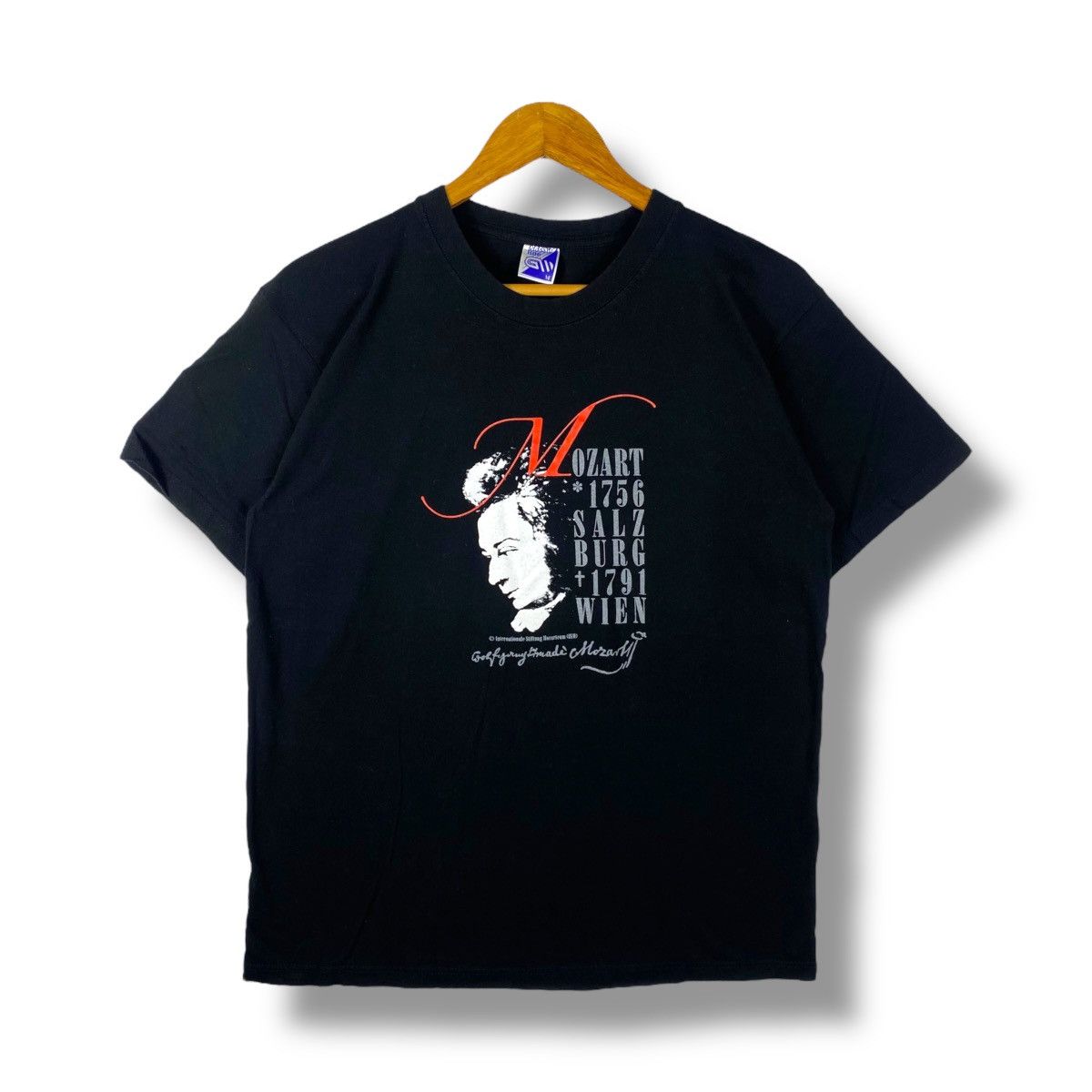 Vintage Vintage MOZART 1756 Salzburg 1791 Wien Graphic Tee Shirt Size US M / EU 48-50 / 2 - 1 Thumbnail