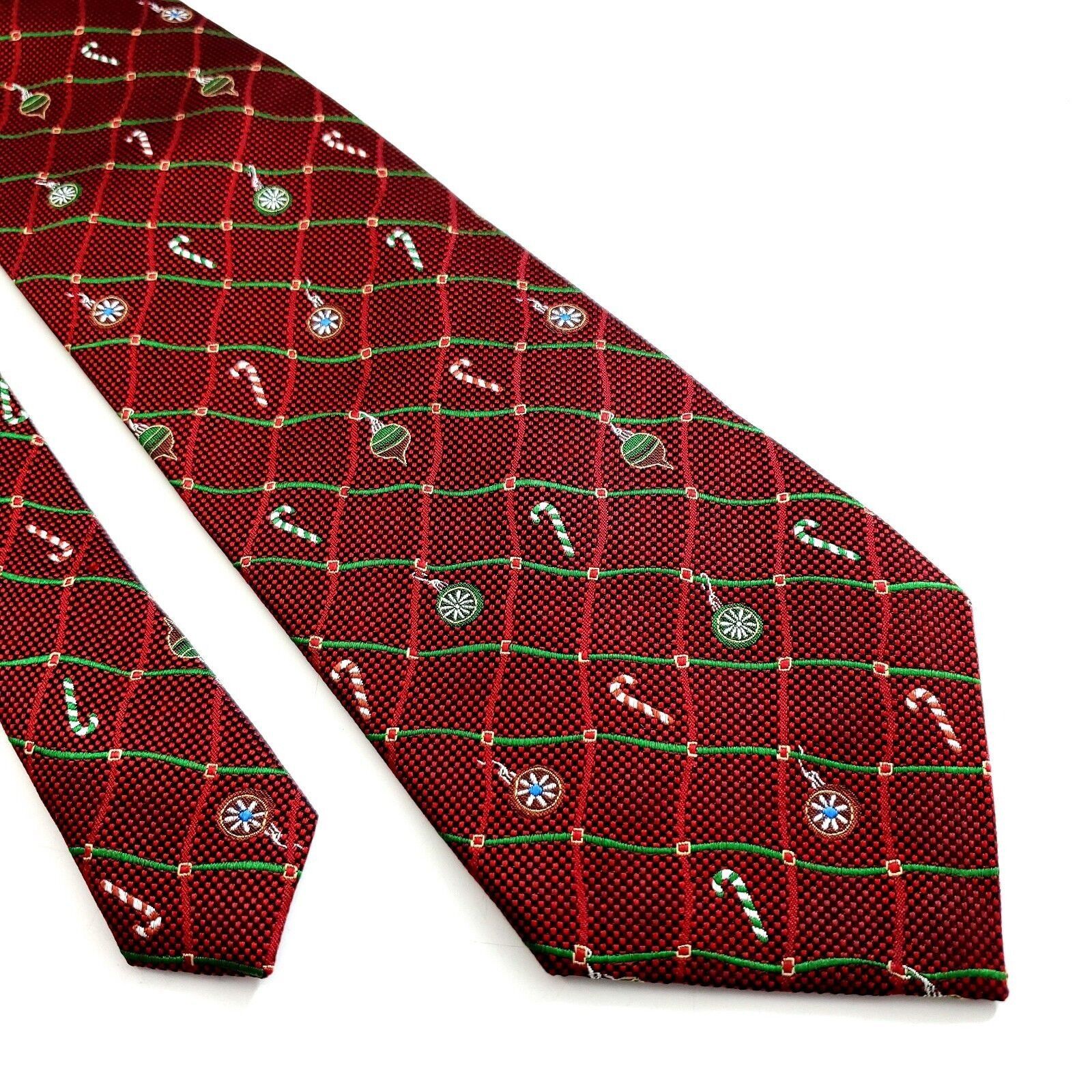Vintage Hallmark Holiday Traditions Christmas Woven Plaid Red Green Size ONE SIZE - 1 Thumbnail