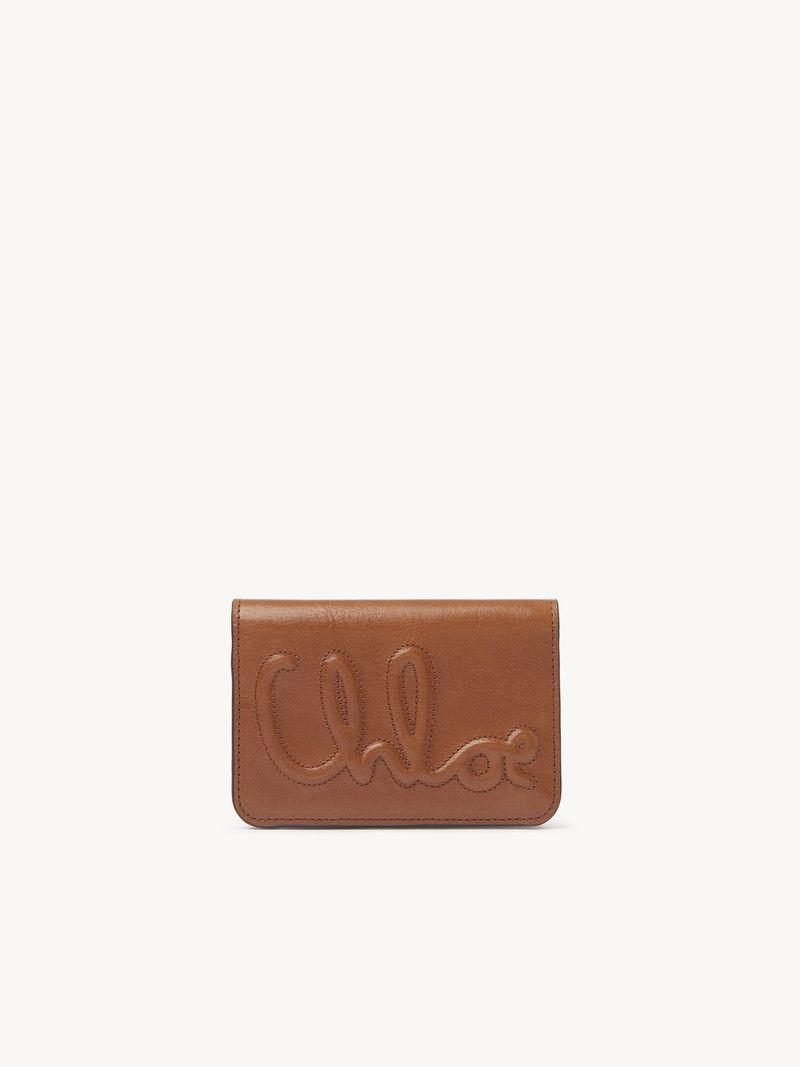 Chloe o1loc1c10226 Size: OS / C Bifold Wallet in Clay Brown Size ONE SIZE - 1 Thumbnail