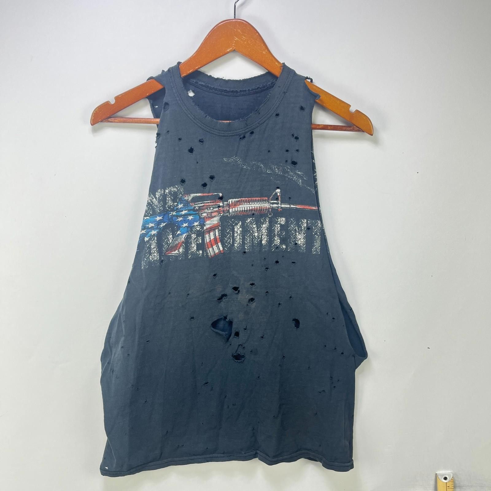 Vintage Vintage Second Amendment Gun USA Rifle T-Shirt Large Size US L / EU 52-54 / 3 - 1 Thumbnail