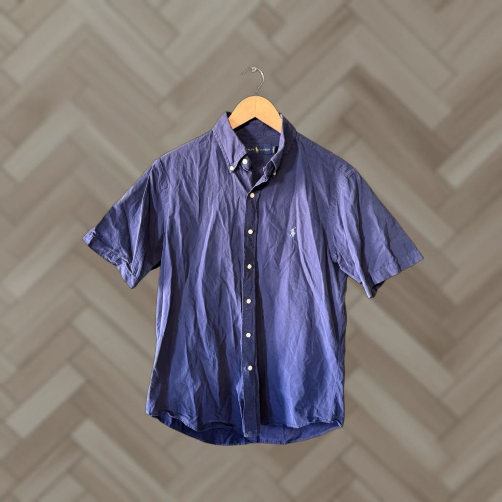 Polo Ralph Lauren Polo Ralph Lauren Mens Blue Short Sleeve Button-Up Shirt Size M Size US M / EU 48-50 / 2 - 1 Thumbnail