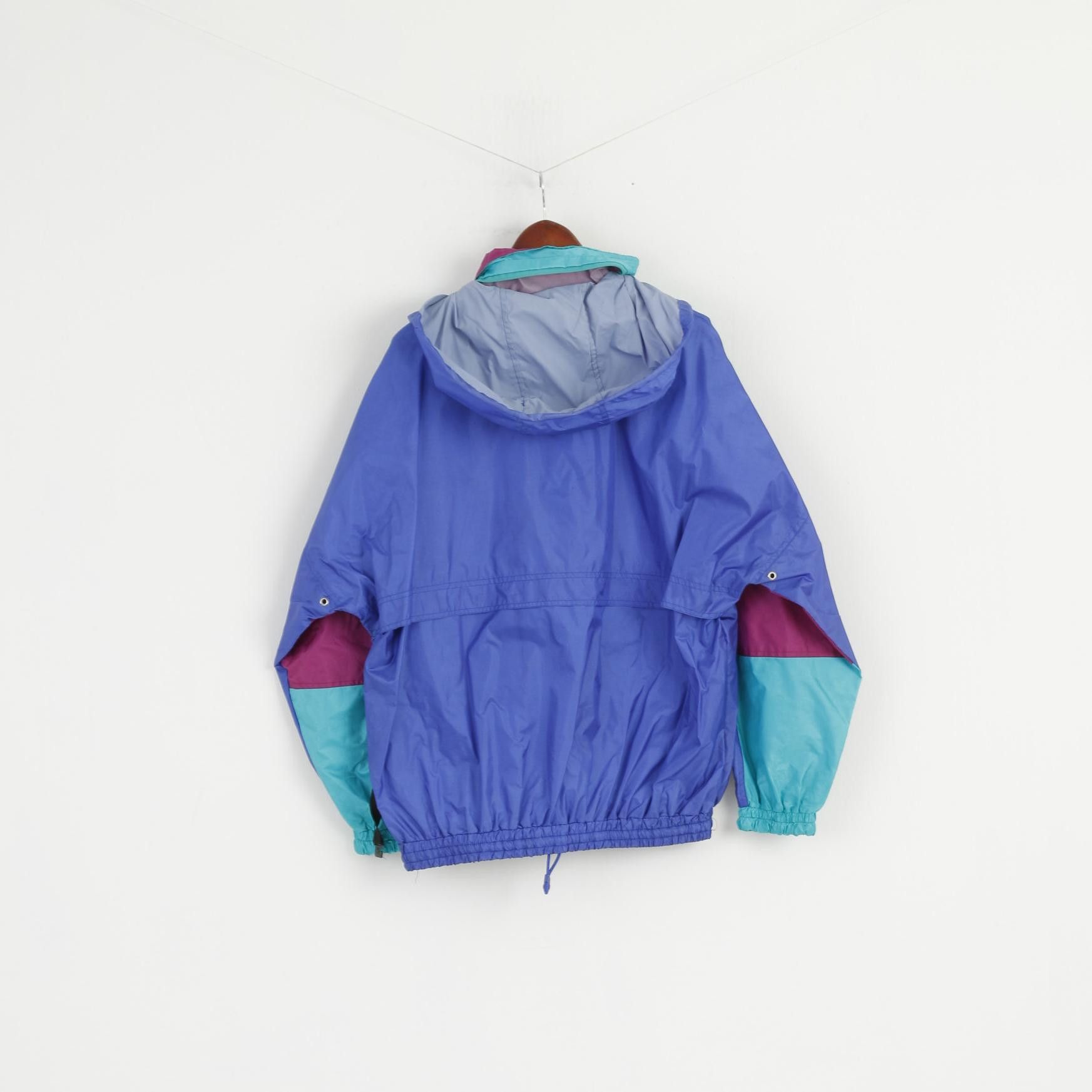 Vintage ACCI Men L Rain Jacket Green Shiny Nylon 0849 Size US L / EU 52-54 / 3 - 8 Thumbnail