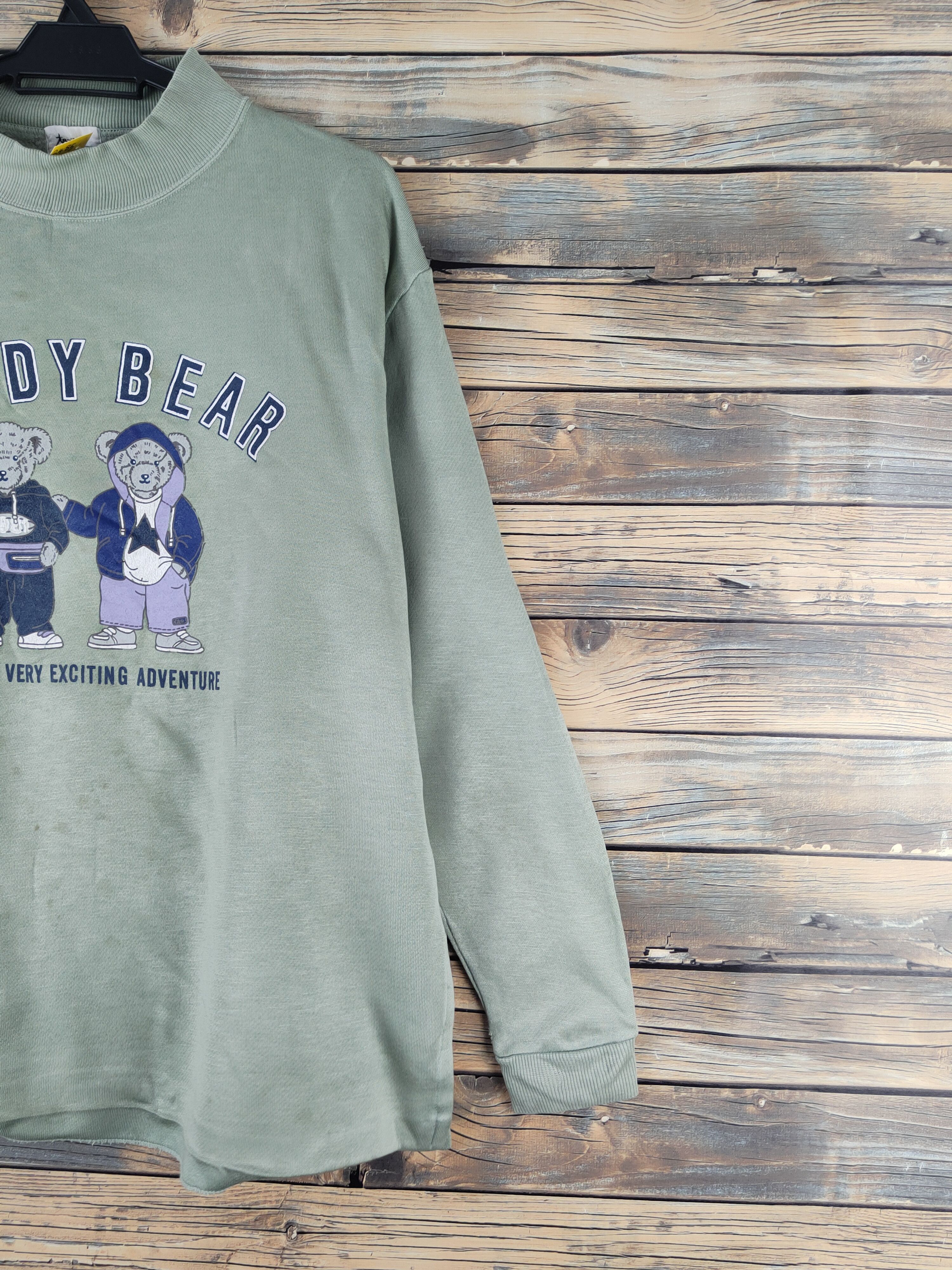 Vintage DL Two Two Light Green Dandy Bear Sweatshirts #2485 Size US M / EU 48-50 / 2 - 6 Thumbnail