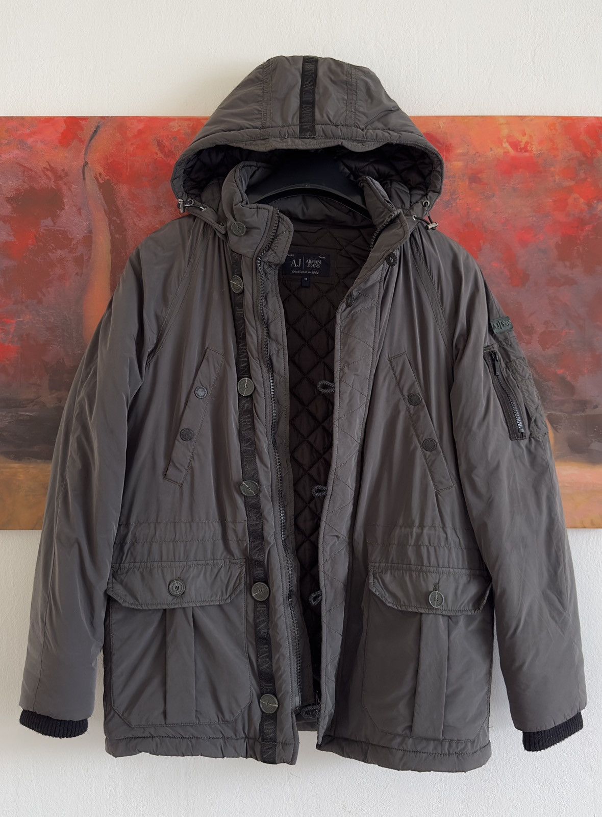 Armani Armani Jeans Faux Fur Jacket | Grailed