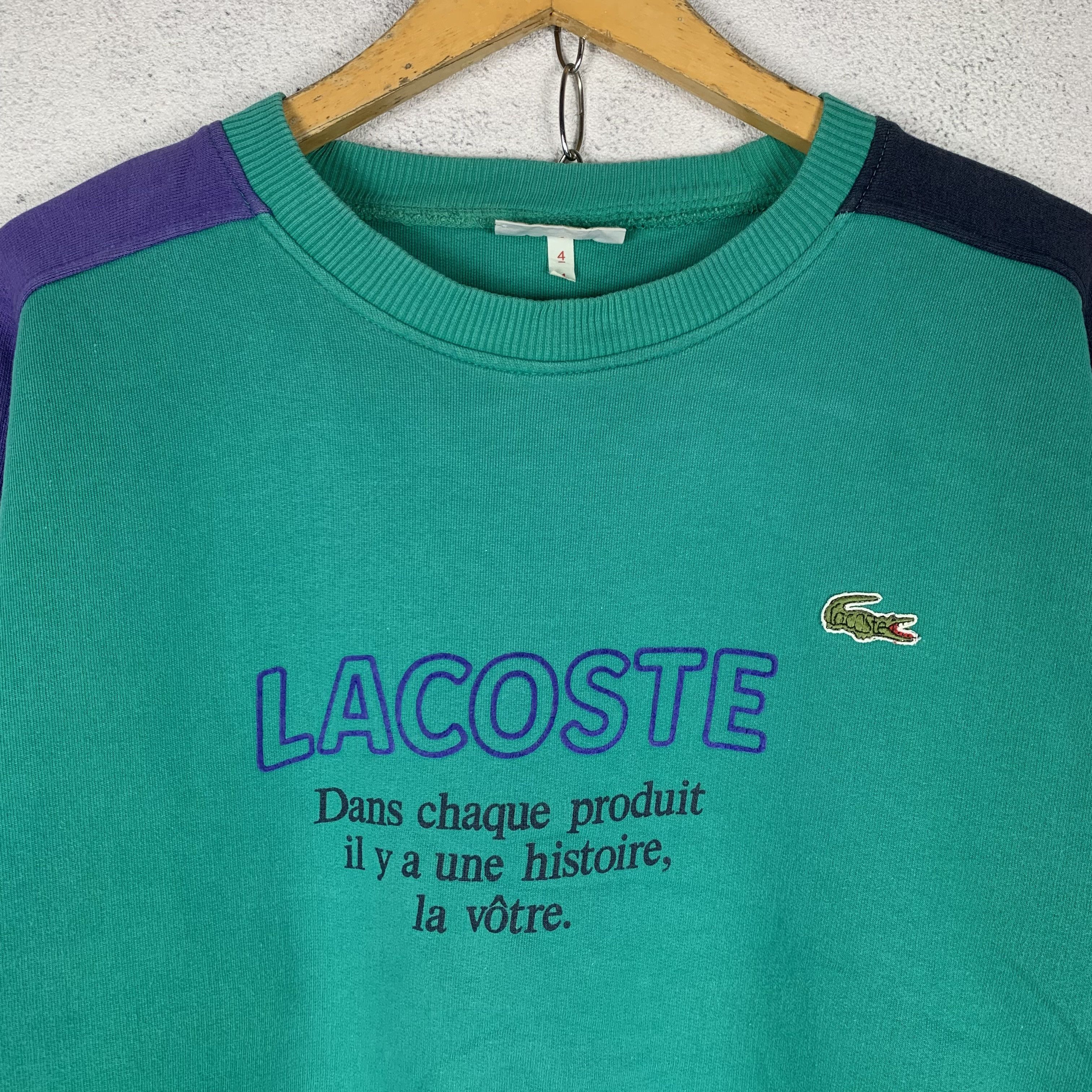 Lacoste Vintage 90s Lacoste Sweatshirt Crewneck Size US M / EU 48-50 / 2 - 2 Thumbnail