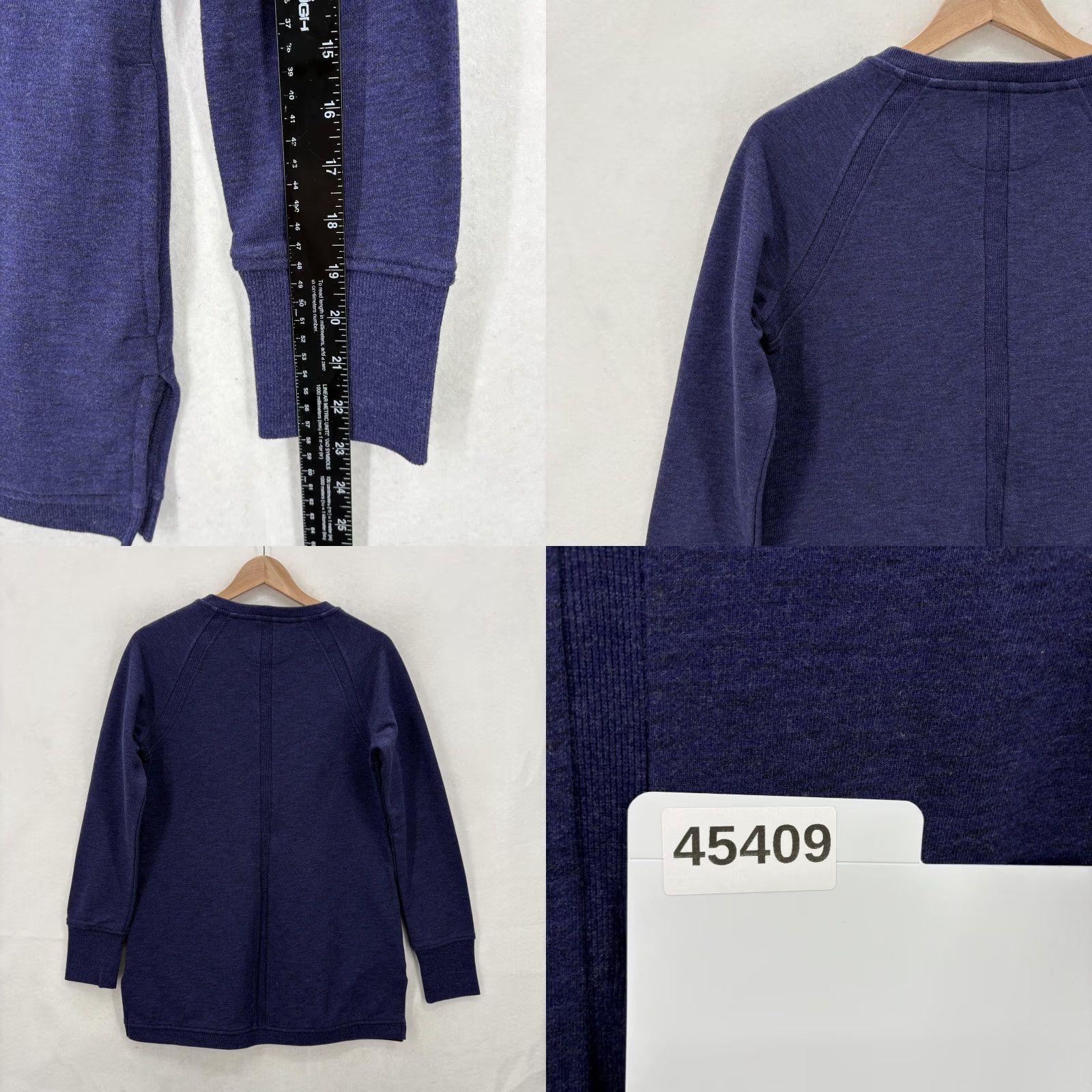 Vintage Duluth Ooh-La-Loop Tunic Top Womens XS Purple V-Neck Long Sleeve Sweatshirt Shirt Size XS / US 0-2 / IT 36-38 - 8 Thumbnail