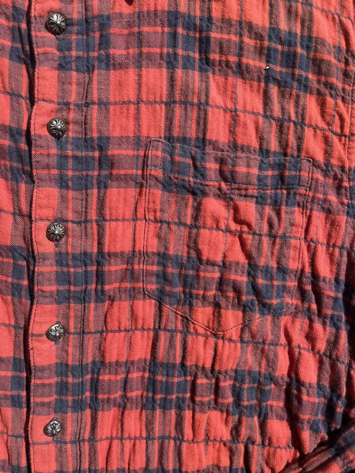 Chrome Hearts Vintage Chrome Hearts Loose Ends Leather Cross Patch Flannel Size US M / EU 48-50 / 2 - 6 Thumbnail