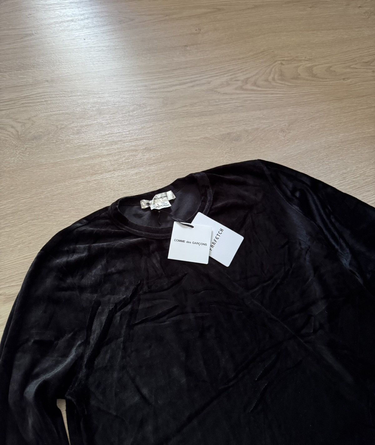 Comme des Garcons Vintage Comme Des Garçons y2k Japanese Black Long Sleeve Size L / US 10 / IT 46 - 2 Thumbnail