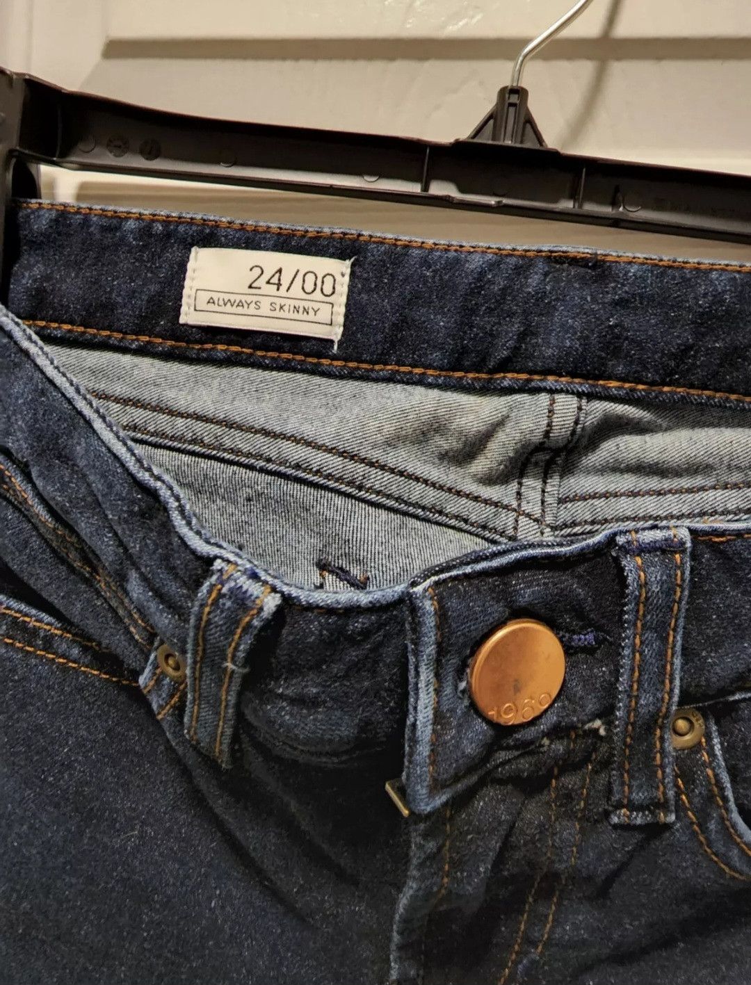 Gap New With Tags GAP Dark Wash Always Skinny 1969 Jeans 24/00 Size 24" / US 00 / IT 34 - 6 Thumbnail