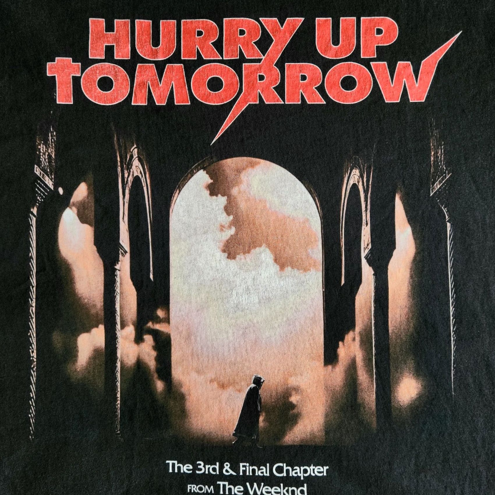 Vintage The Weeknd Hurry Up Tomorrow Tour Official Merch XO Black XL Graphic T-Shirt Tee Size US XL / EU 56 / 4 - 2 Thumbnail
