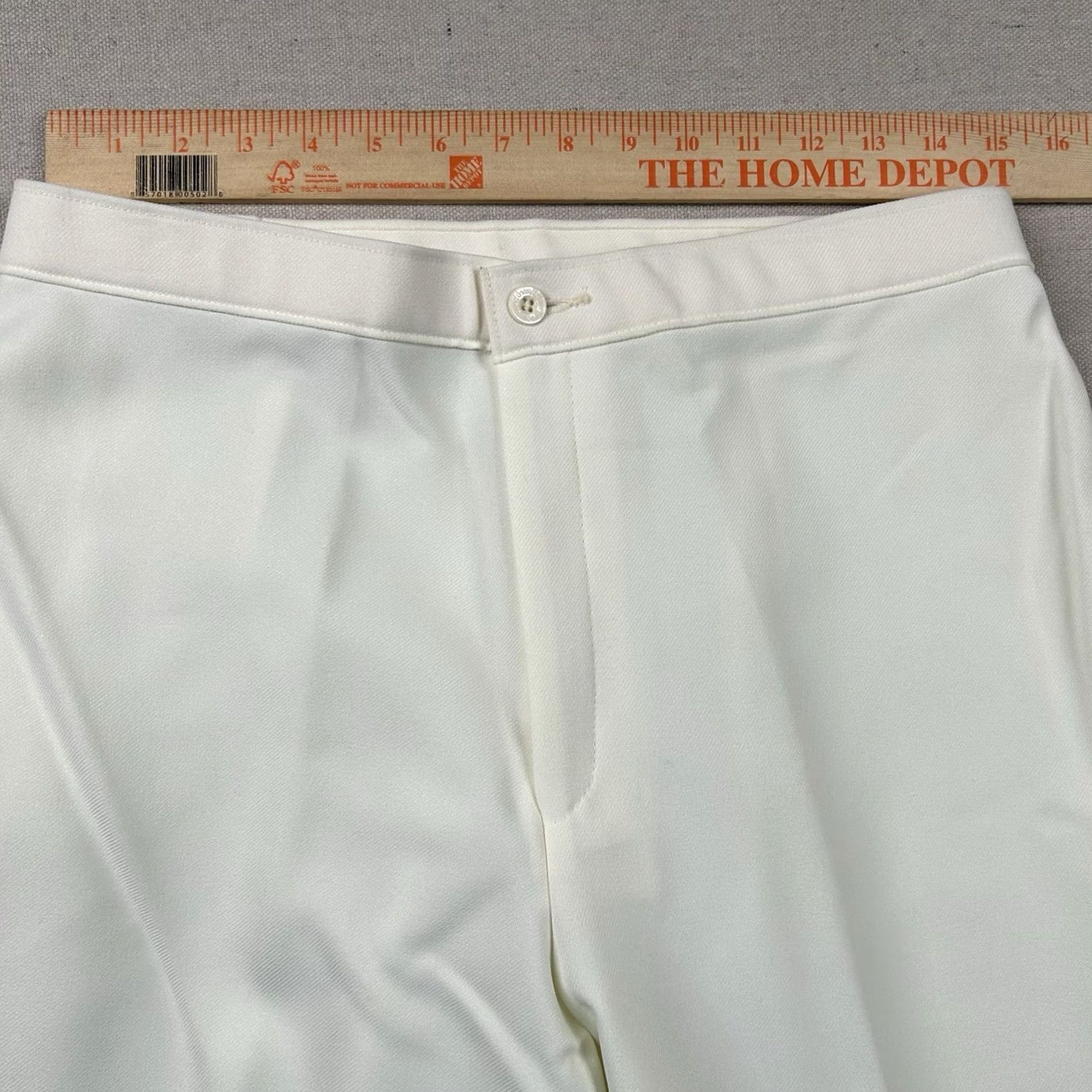 Levi's VINTAGE Levi's Pants Womens 18W Tailored Ivory Dacron Polyester 80s USA Trouser Plus 30in 30in Womens Menus? Size 40" / US 18 - 7 Thumbnail