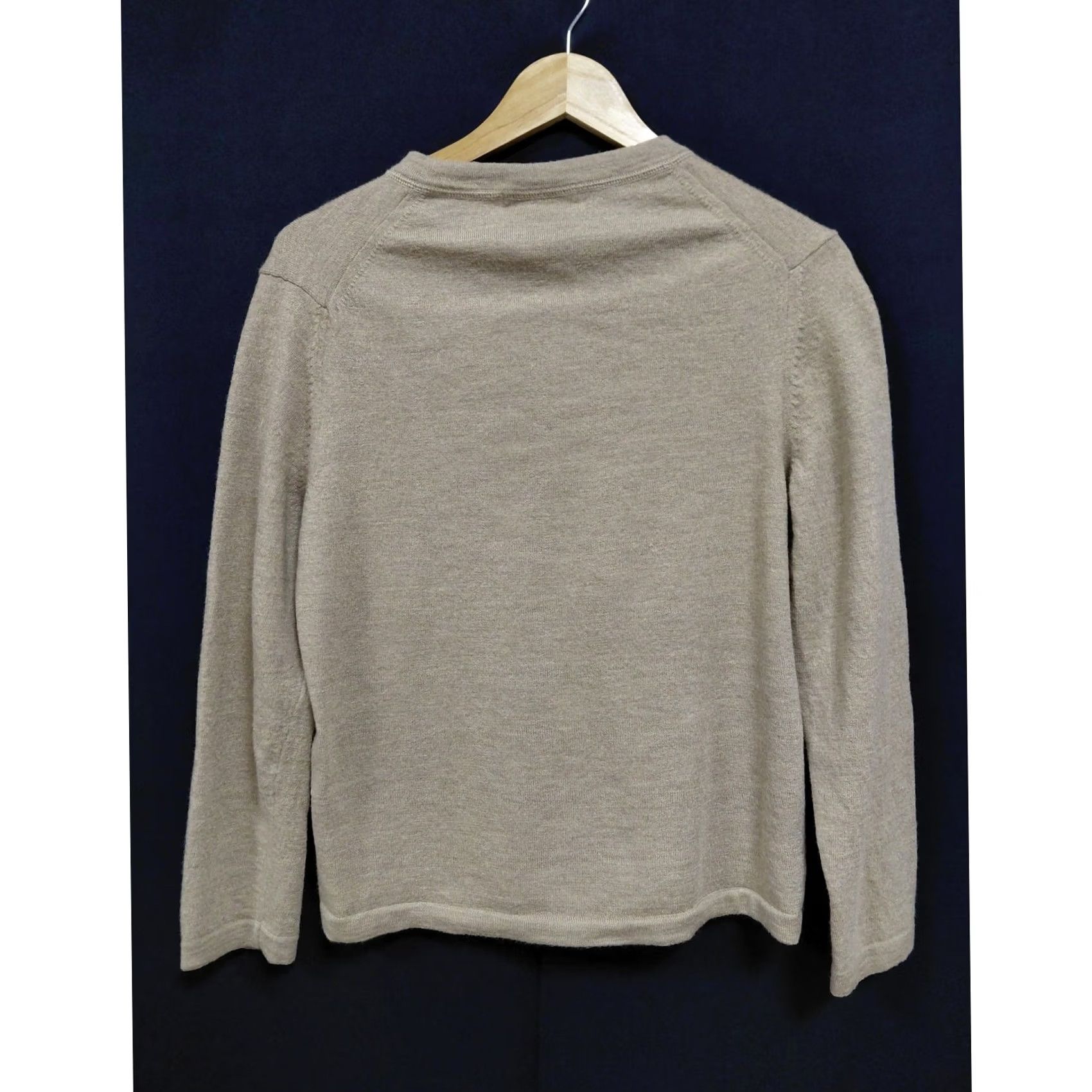 Merona Merona Merino Wool Sweater Beige Knit Size L Mens V-Neck Long Sleeve Pullover Casual Business Comfortable Thermal Regular Kn Beige 1980s? Size US L / EU 52-54 / 3 - 2 Thumbnail