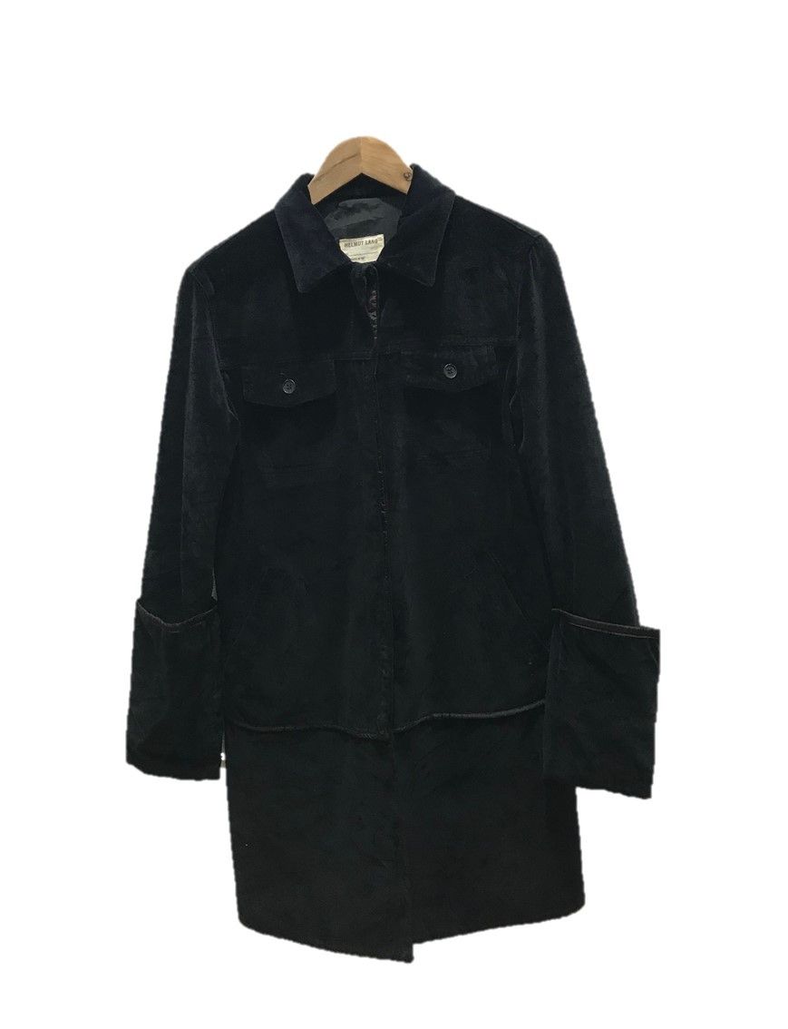 Helmut Lang Vintage Helmut Lang Runway FW1997 Velvet Coat Jacket Size S / US 4 / IT 40 - 1 Thumbnail