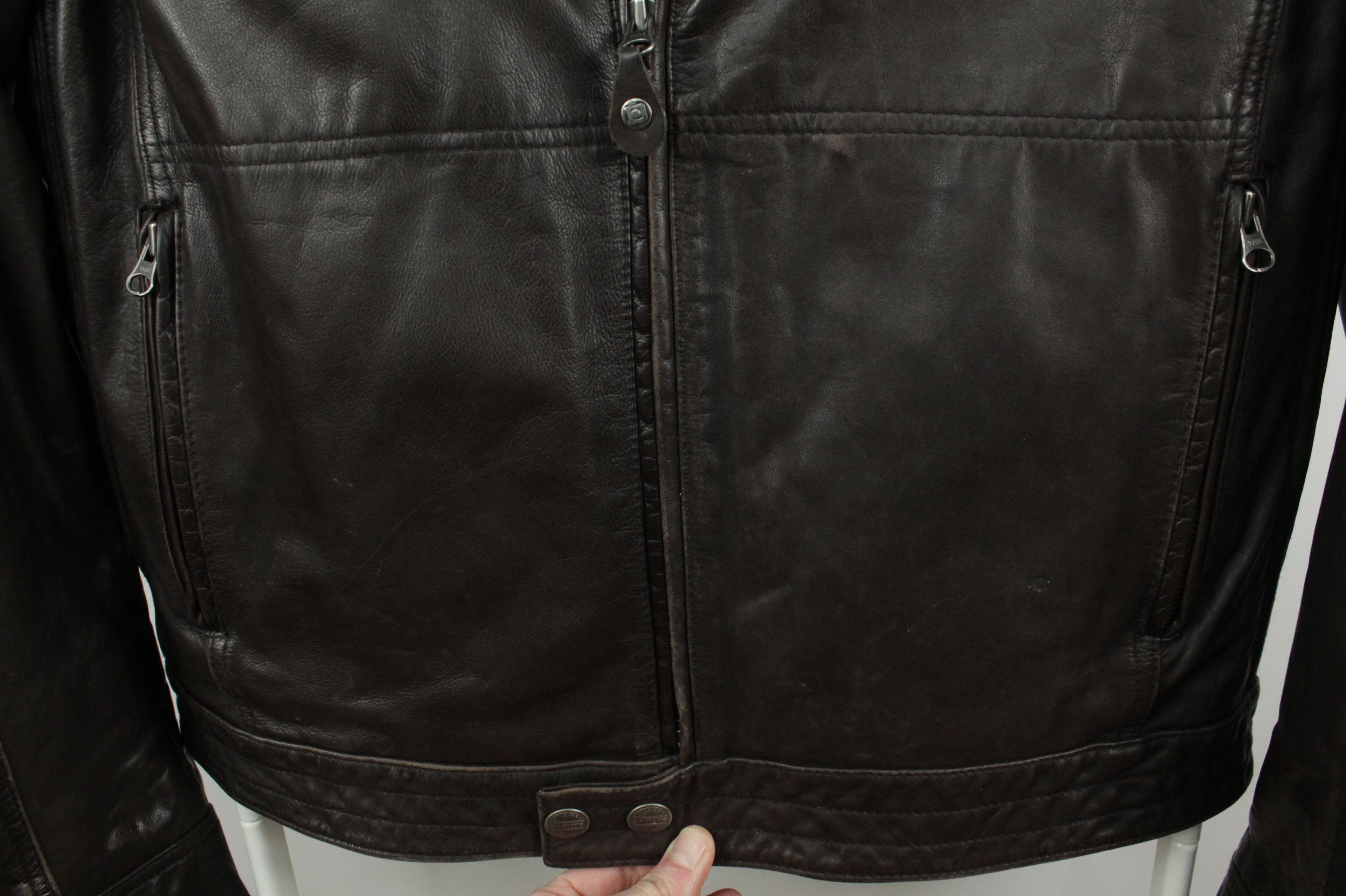 Daytona Daytona Brown Leather Aviator Biker Casual Jacket Size US XL / EU 56 / 4 - 5 Thumbnail