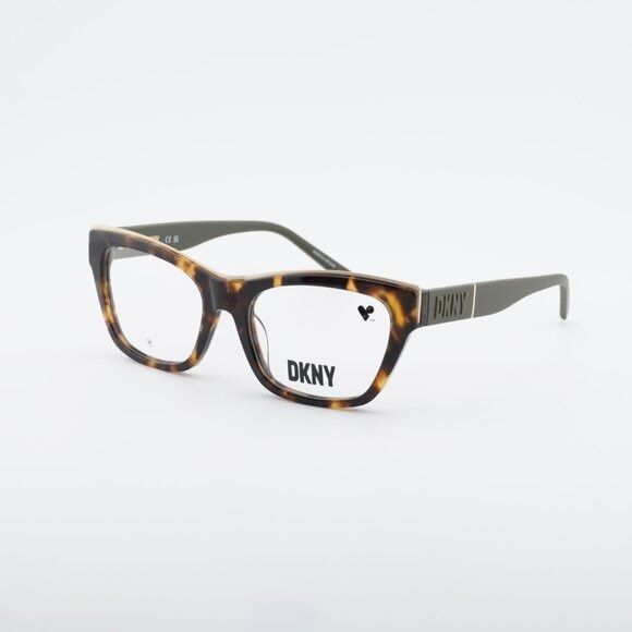 DKNY DKNY DK5063 281 Eyeglasses - Havana/Black 54mm Square Frame Size ONE SIZE - 8 Thumbnail