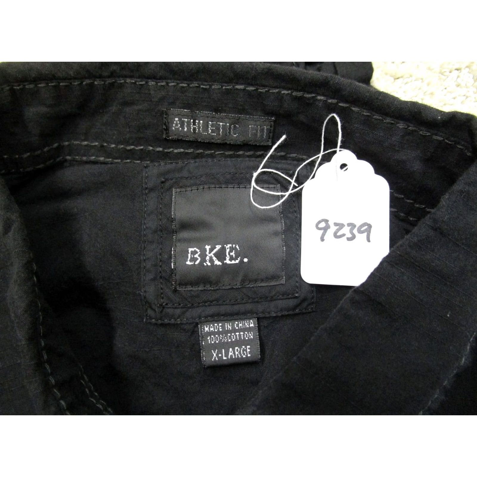 BKE BKE Shirt Men XL Black Button Up Western Snap Pockets Embroidered Cross Athletic Size US XL / EU 56 / 4 - 8 Thumbnail